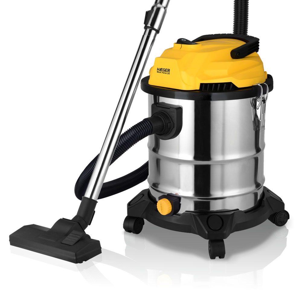 HAEGER Aspirapolvere a Secco e Umido VC-WD038A - 1200W, 20L, Multicolore, Silenzioso 78dBA