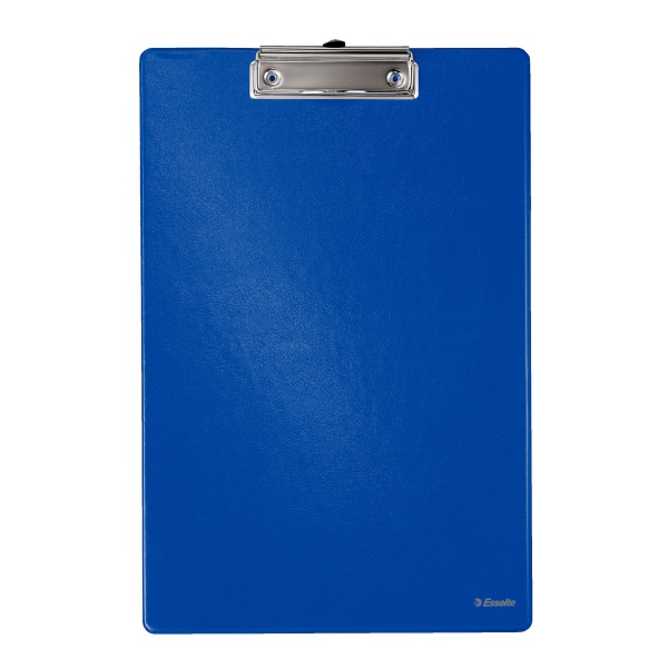 Esselte Portablocco Standard Blu - Cartone Rivestito in PP, Capacità 200 Fogli, Dimensioni 23,2 x 34 cm