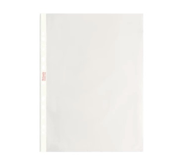 Esselte 395697200 Buste a Perforazione Universale 23x33 cm in Polipropilene Antiriflesso, Confezione da 100 pz, Elevata Resistenza e Design Goffrato