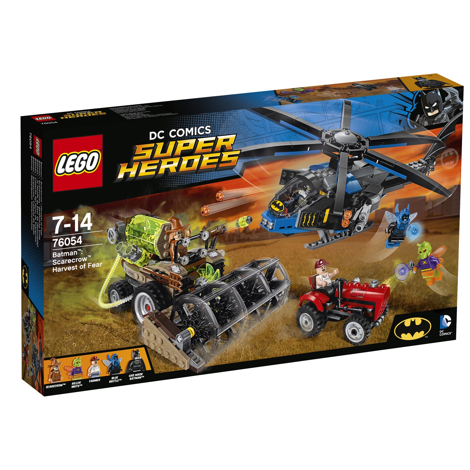LEGO Raccolto della Paura di Scarecrow 76054 - Batcottero con Shooter e Minifigure di Batman