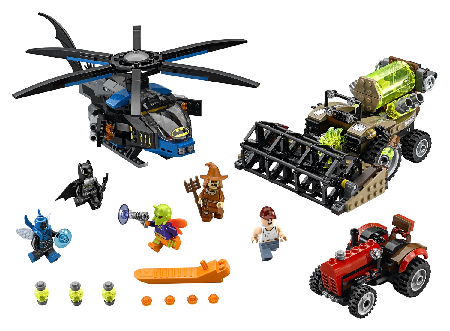 LEGO Raccolto della Paura di Scarecrow 76054 - Batcottero con Shooter e Minifigure di Batman