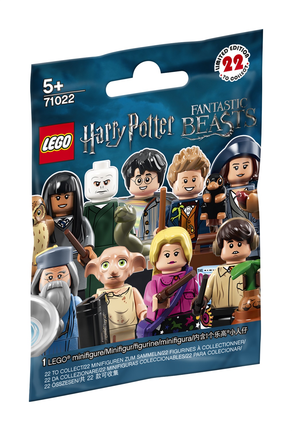 LEGO Minifigures 71022 - Harry Potter e gli Animali Fantastici, Modelli Assortiti, 1 Pezzo con Accessori e Quaderno da Collezione