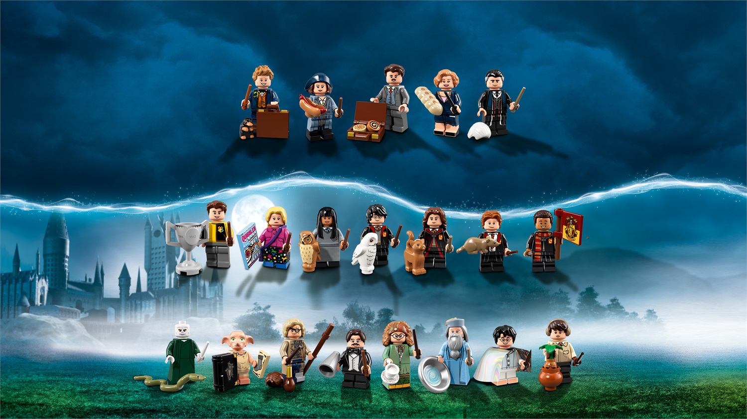 LEGO Minifigures 71022 - Harry Potter e gli Animali Fantastici, Modelli Assortiti, 1 Pezzo con Accessori e Quaderno da Collezione