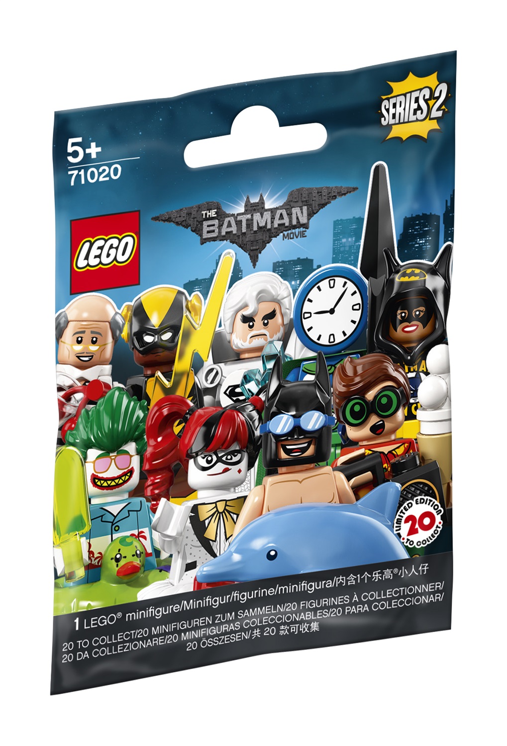 LEGO 71020 Minifigures The Batman Movie 2 - Serie Completa con 20 Personaggi e Accessori