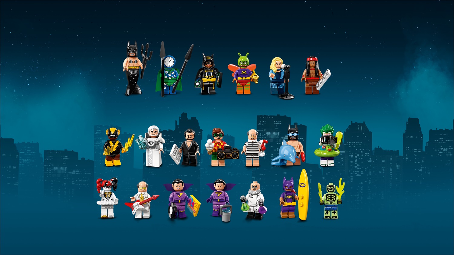 LEGO 71020 Minifigures The Batman Movie 2 - Serie Completa con 20 Personaggi e Accessori