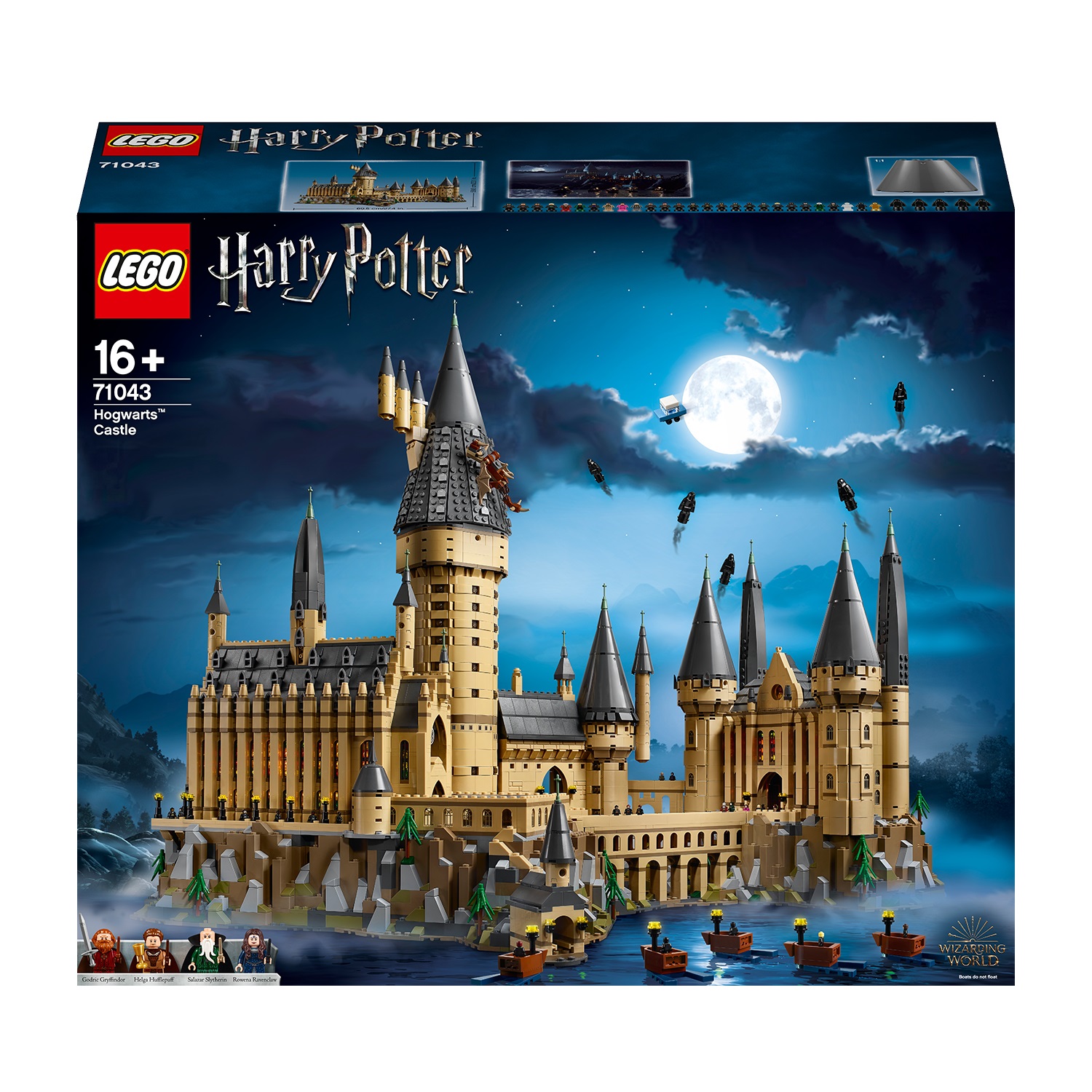 LEGO Harry Potter Castello di Hogwarts 71043 - Set da Collezione con oltre 6000 Pezzi, Dimensioni 58,5 x 19 x 49 cm, Età Consigliata 16