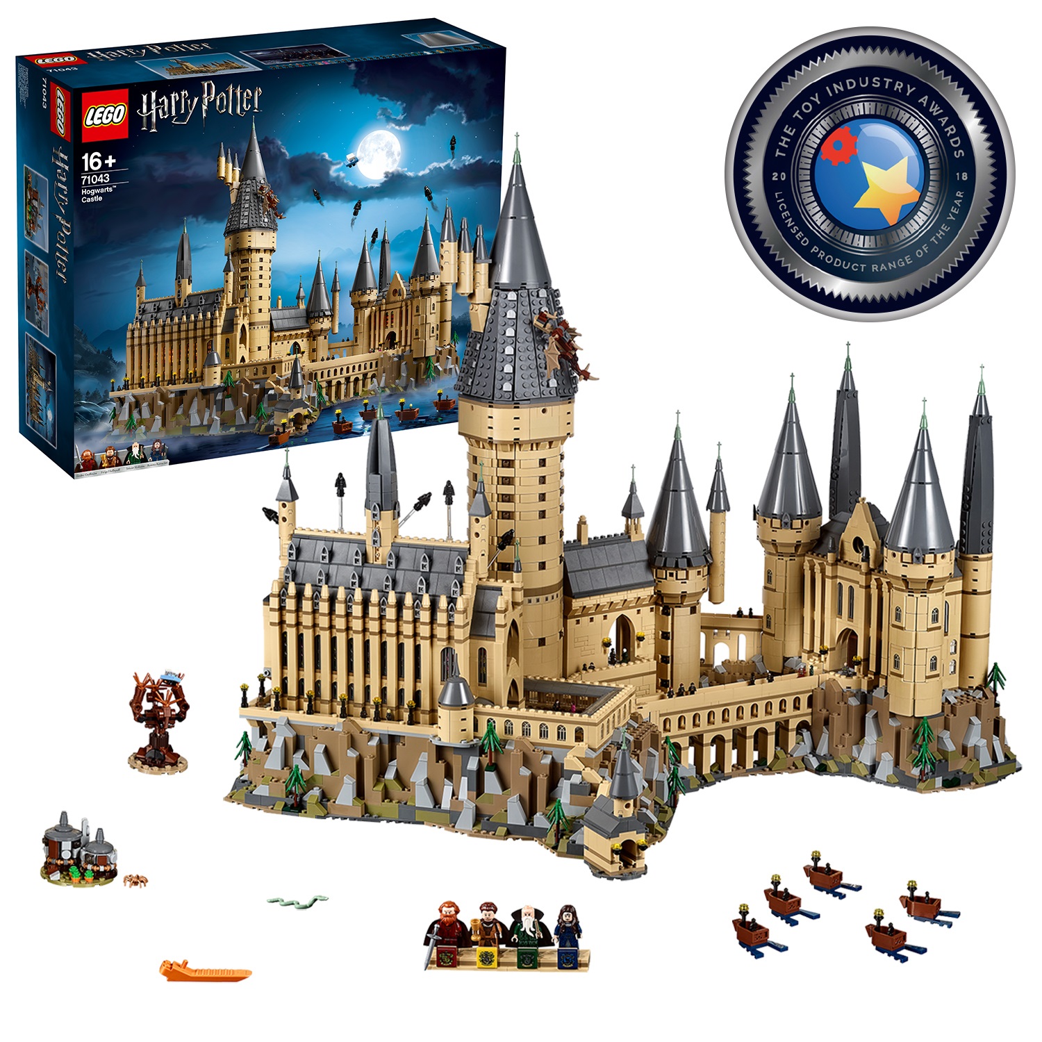LEGO Harry Potter Castello di Hogwarts 71043 - Set da Collezione con oltre 6000 Pezzi, Dimensioni 58,5 x 19 x 49 cm, Età Consigliata 16