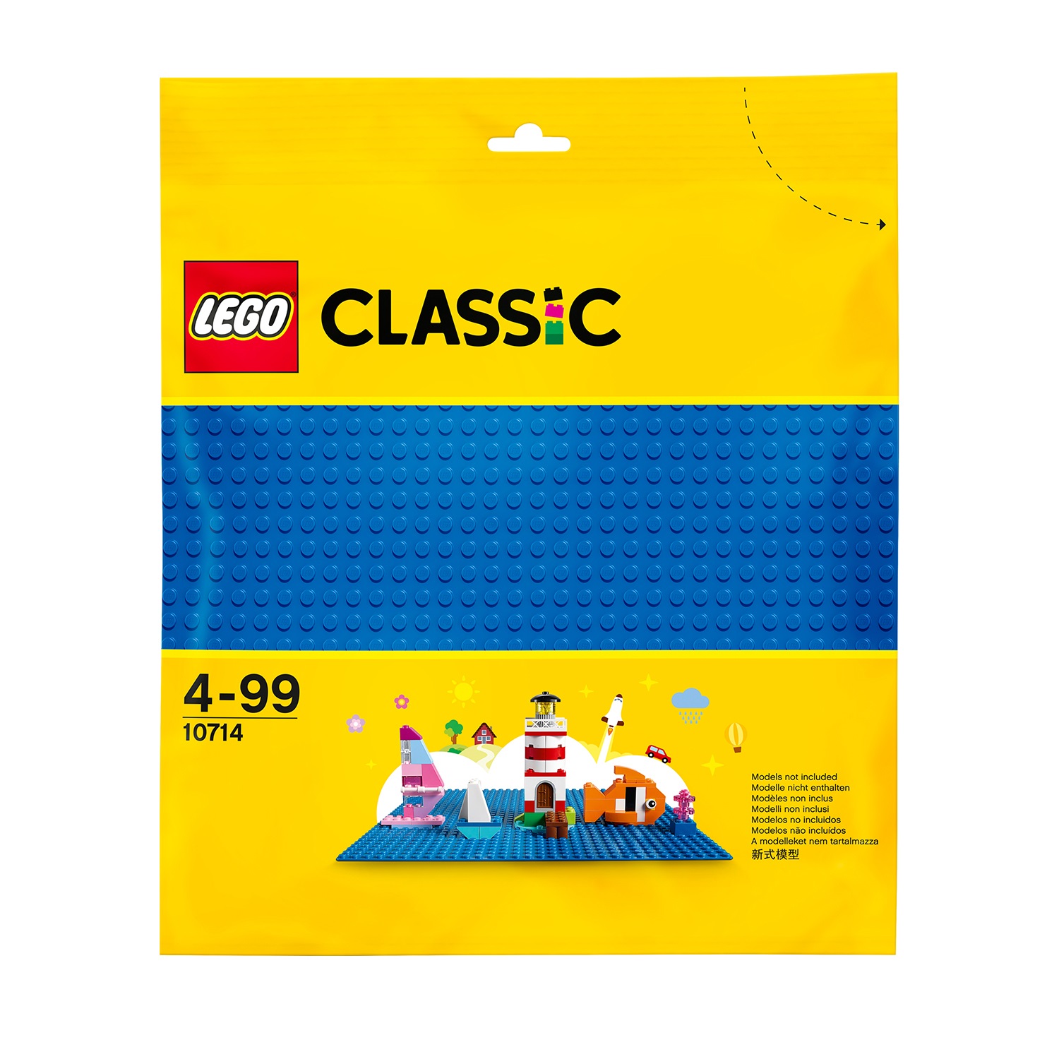 LEGO Classic 10714 Base Blu - Superficie Creativa 32x32 Bottoncini per Giochi e Costruzioni, Ideale per Bambini dai 4 Anni
