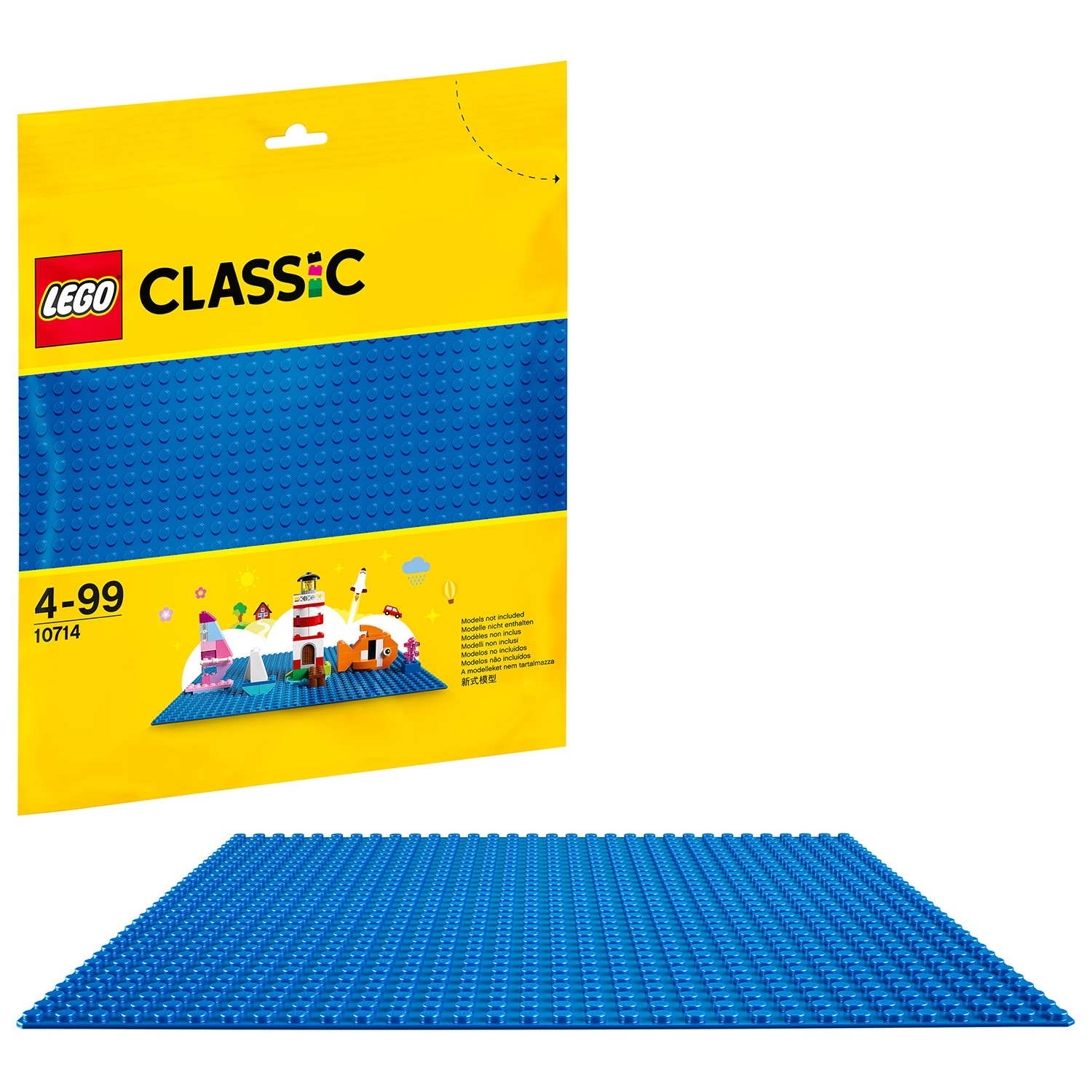 LEGO Classic 10714 Base Blu - Superficie Creativa 32x32 Bottoncini per Giochi e Costruzioni, Ideale per Bambini dai 4 Anni