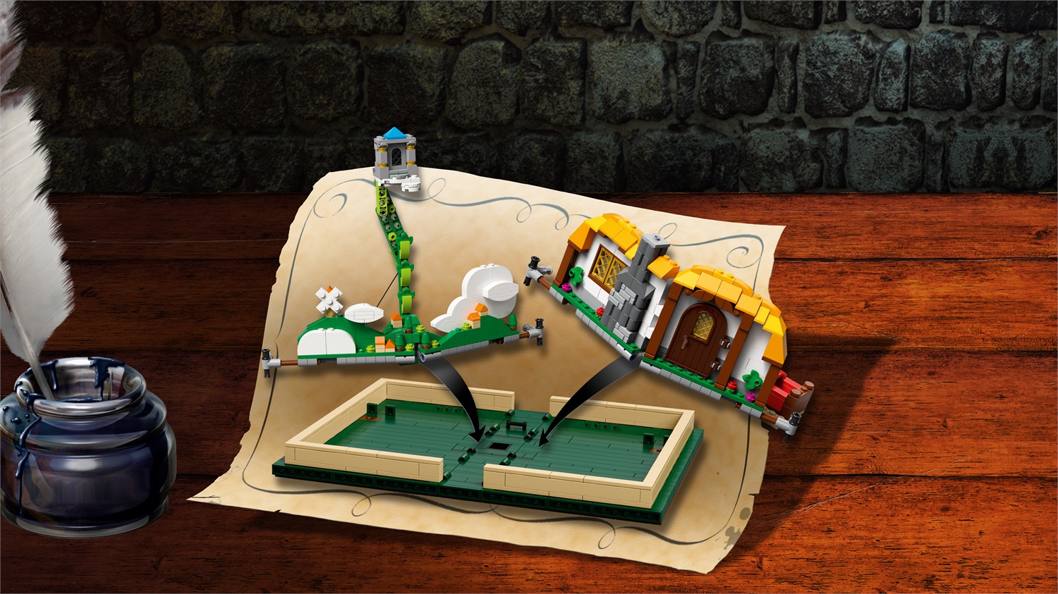 LEGO Ideas 21315 - Libro Pop-Up Multicolore con 4 Minifigure e Micro Figura, Scena di Cappuccetto Rosso