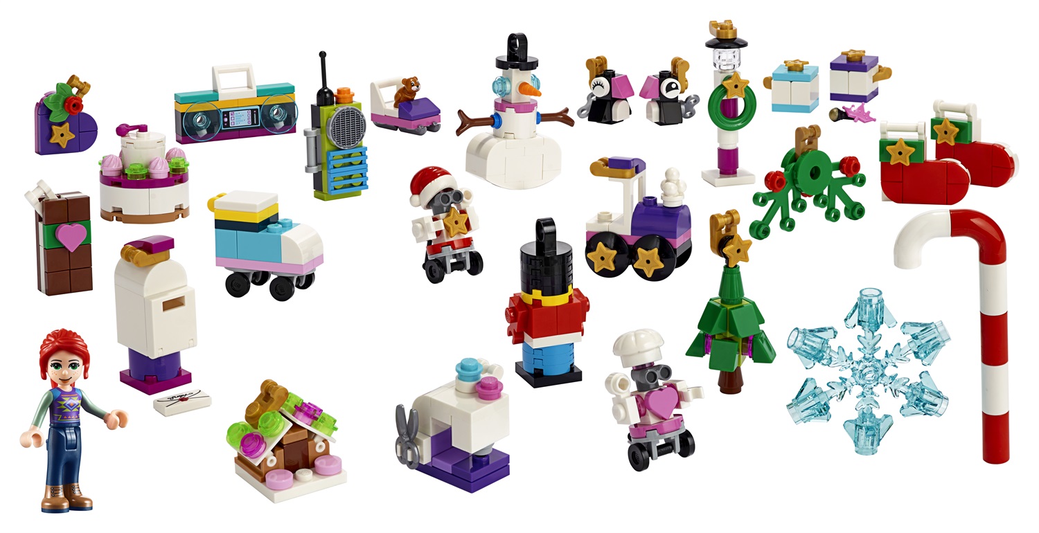 LEGO Calendario dell'Avvento Friends 41382 - 24 regali, mini-doll di Mia e decorazioni natalizie