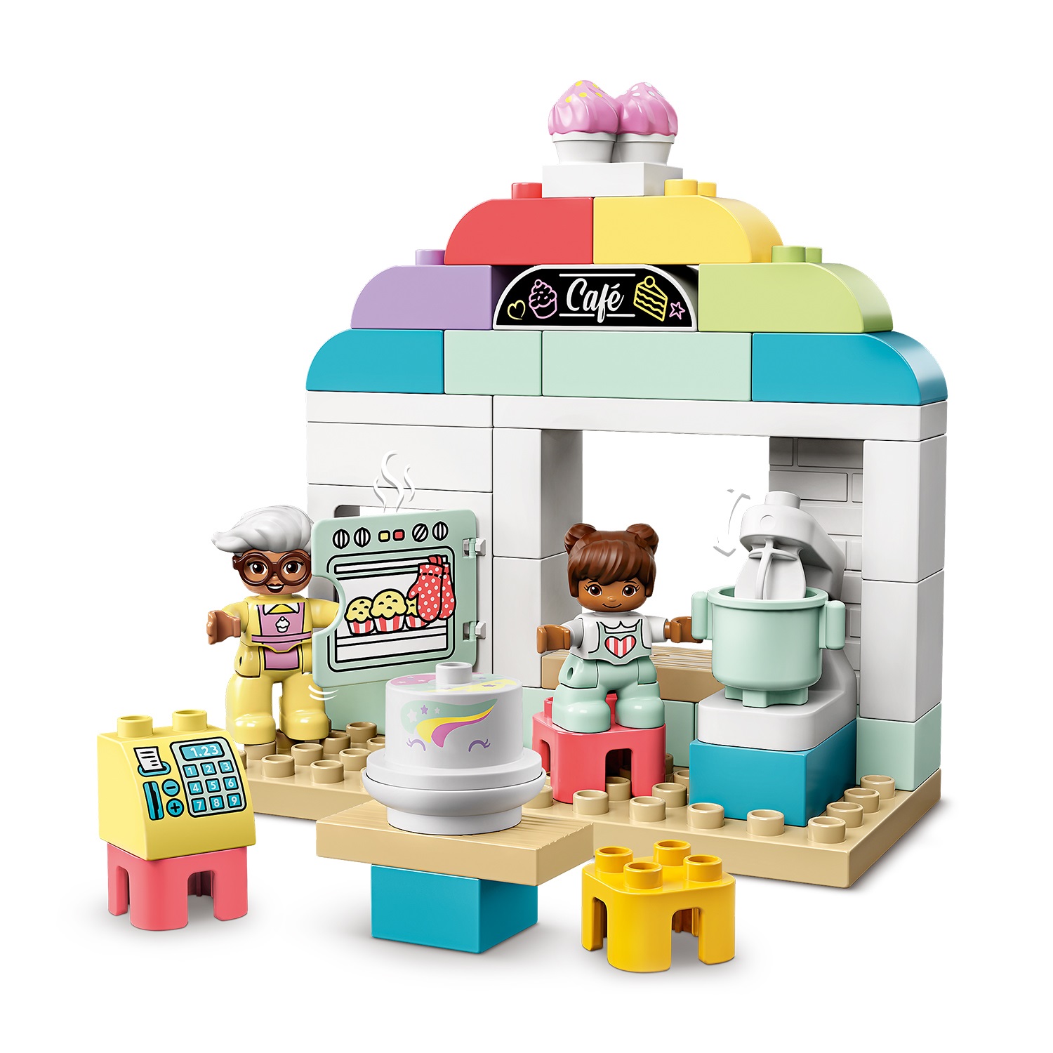 LEGO DUPLO Pasticceria 10928 - Playset con Furgoncino, Torte e Pasticcini per Bambini dai 2 Anni