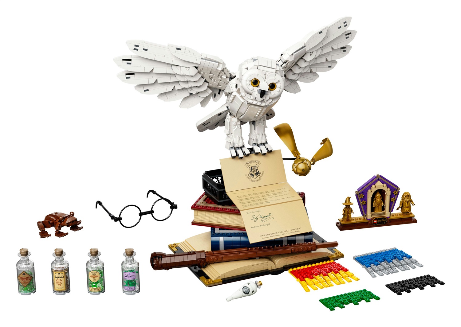 LEGO Harry Potter 76391 Icone di Hogwarts - Edizione del collezionista con 3010 pezzi e dimensioni 44x50x33 cm