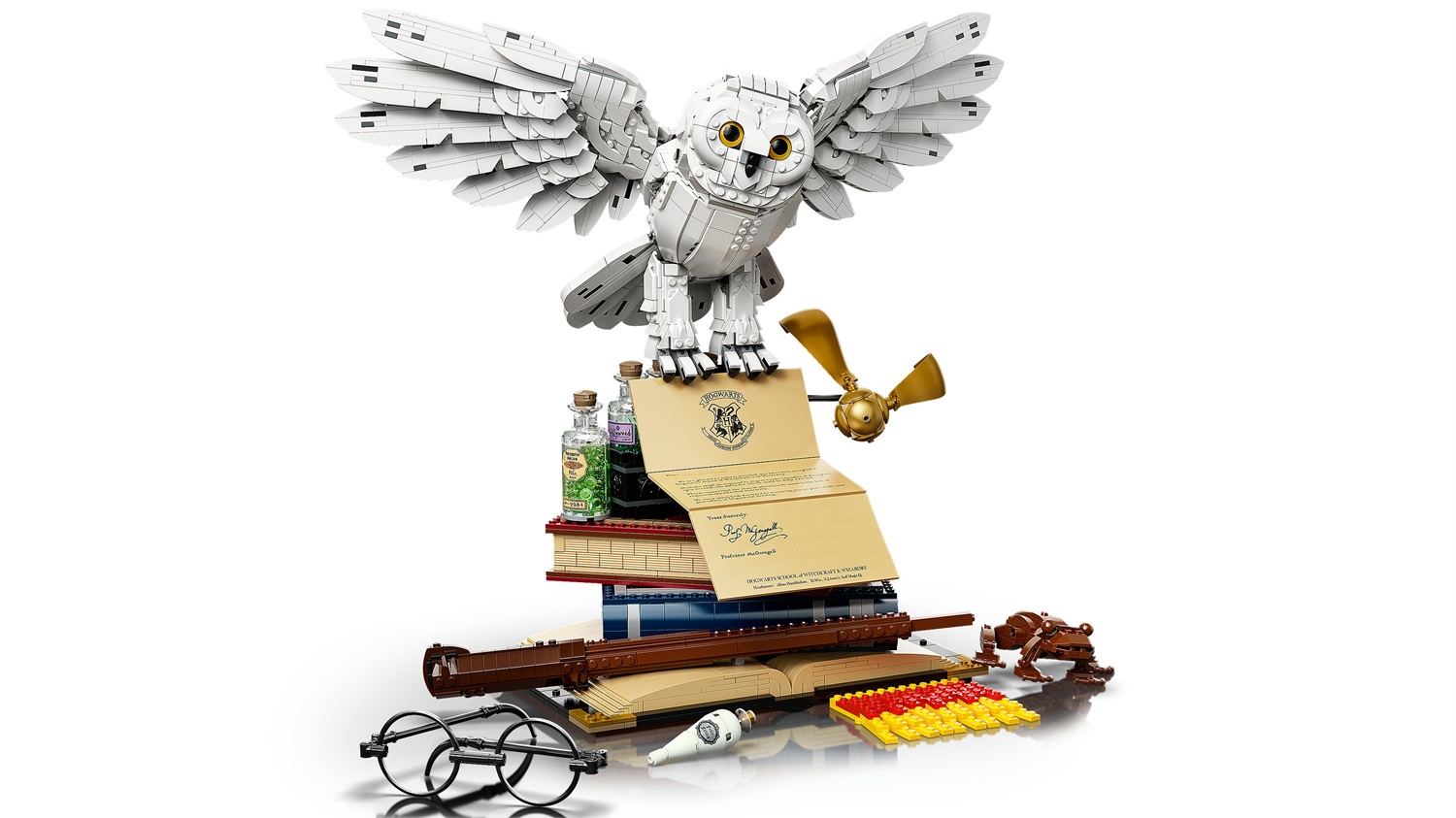 LEGO Harry Potter 76391 Icone di Hogwarts - Edizione del collezionista con 3010 pezzi e dimensioni 44x50x33 cm