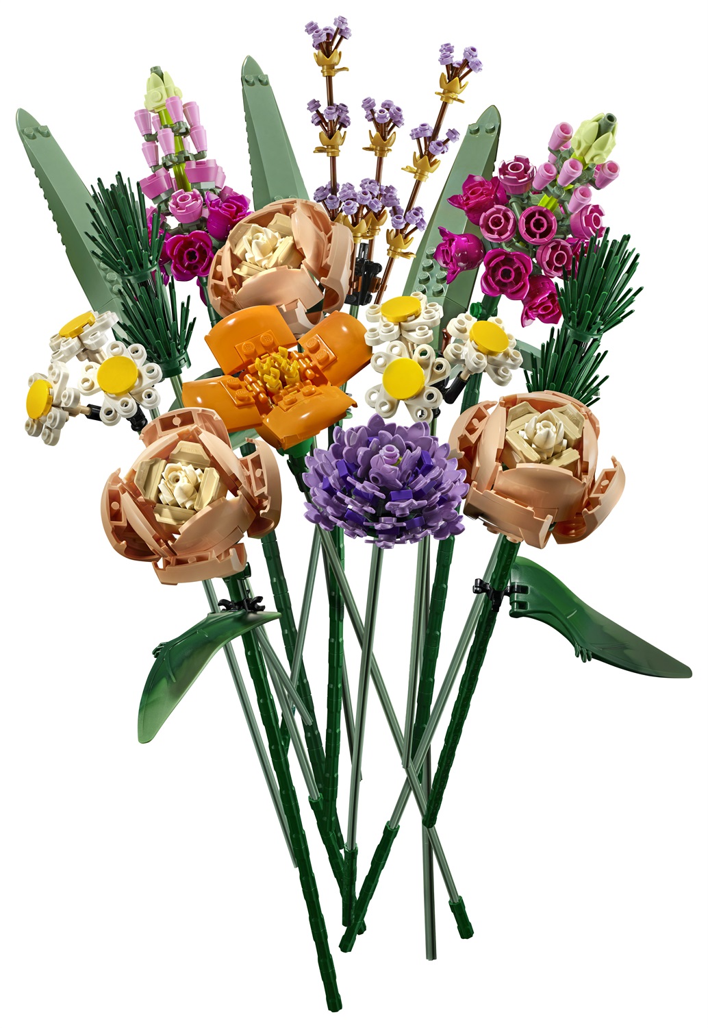 LEGO Botanicals Bouquet di Fiori 10280 - Kit di Piante Artificiali con 15 Steli e Varietà di Fiori per Decorazioni e Idee Regalo