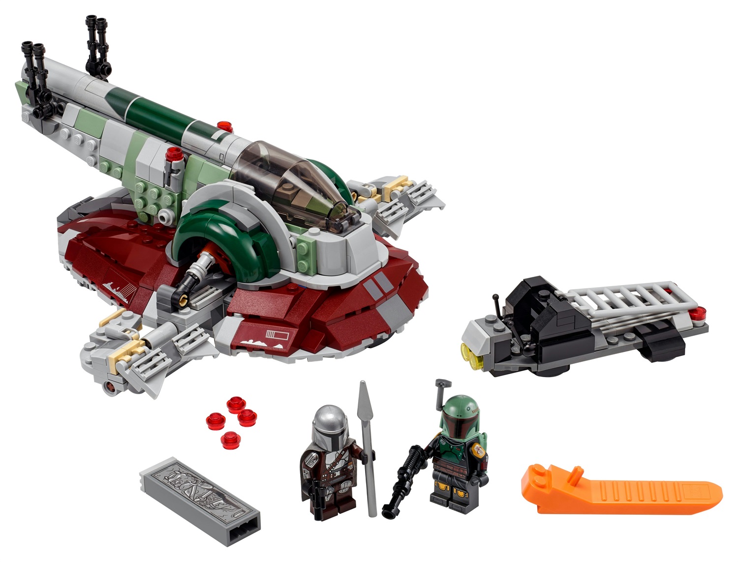 LEGO Astronave di Boba Fett™ 75312 - Gioco da Costruzione con 589 Pezzi e 2 Minifigure, Star Wars: The Mandalorian