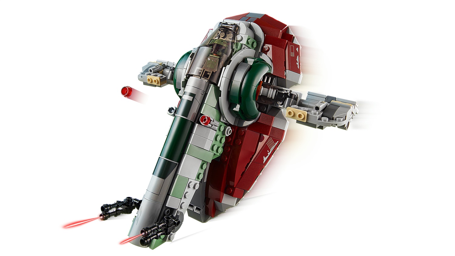 LEGO Astronave di Boba Fett™ 75312 - Gioco da Costruzione con 589 Pezzi e 2 Minifigure, Star Wars: The Mandalorian