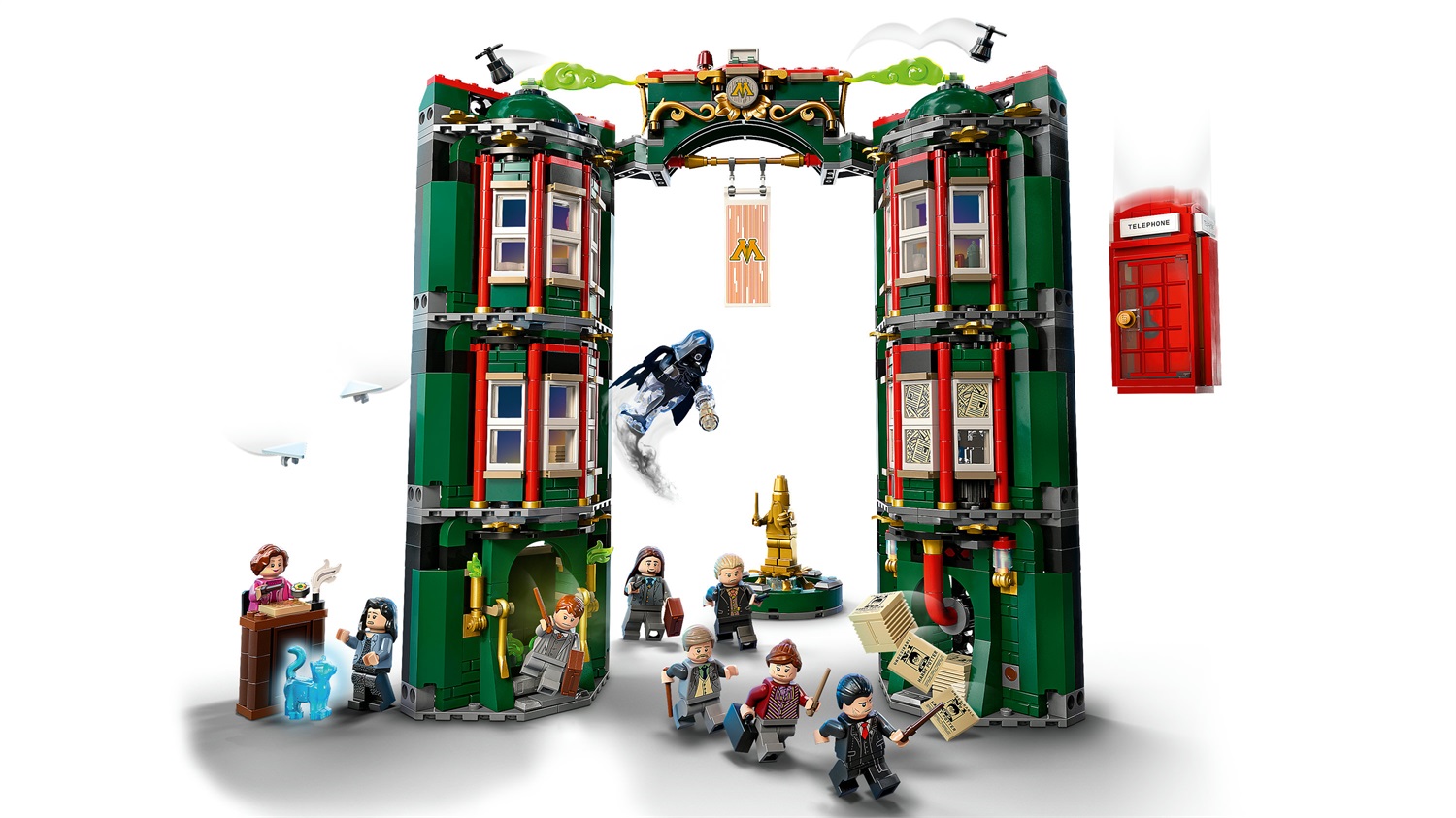LEGO Harry Potter Ministero della Magia™ (76403) - Modellino da Costruire Modulare con 12 Minifigure, per Bambini dai 9 Anni in Su