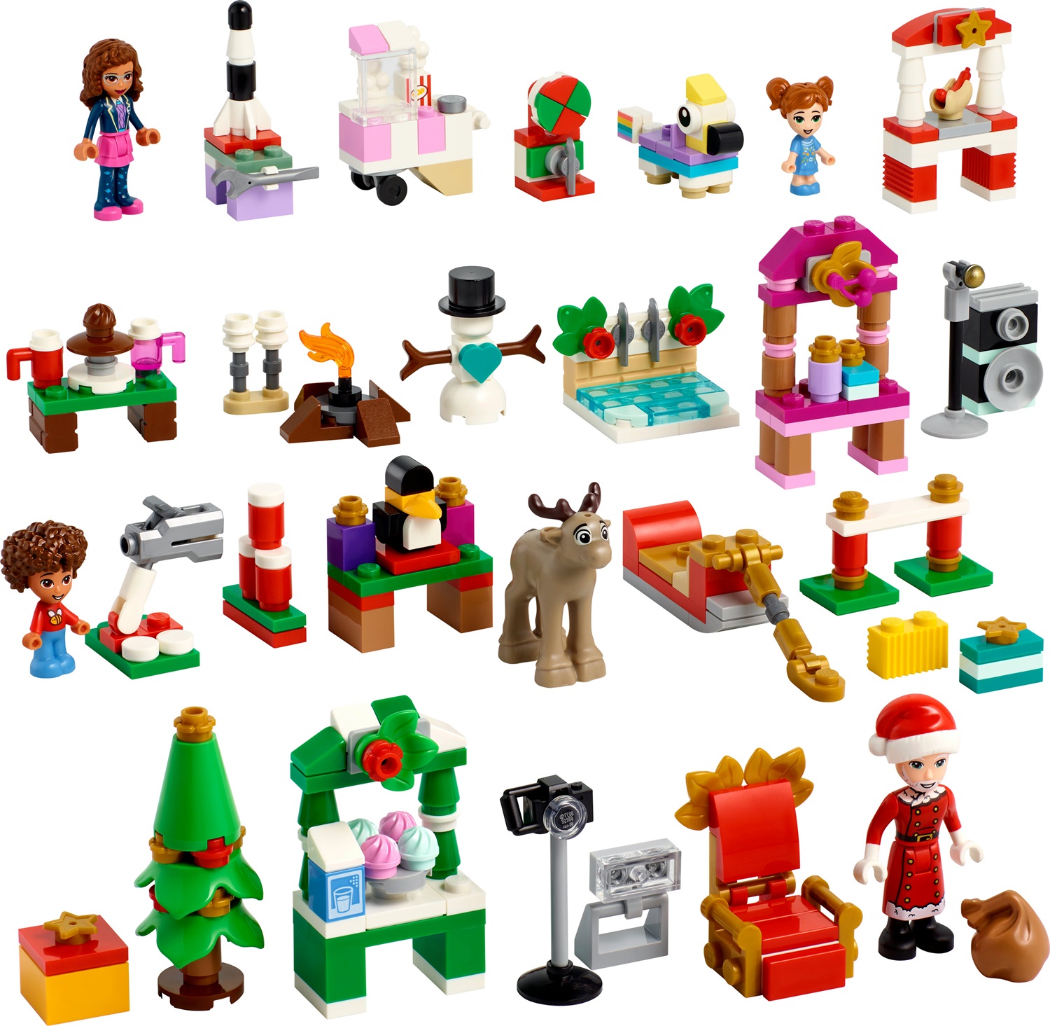 LEGO Friends Calendario dell'Avvento 41706 - 312 Pezzi, 24 Mini Costruzioni Festive per Bambini (6 )
