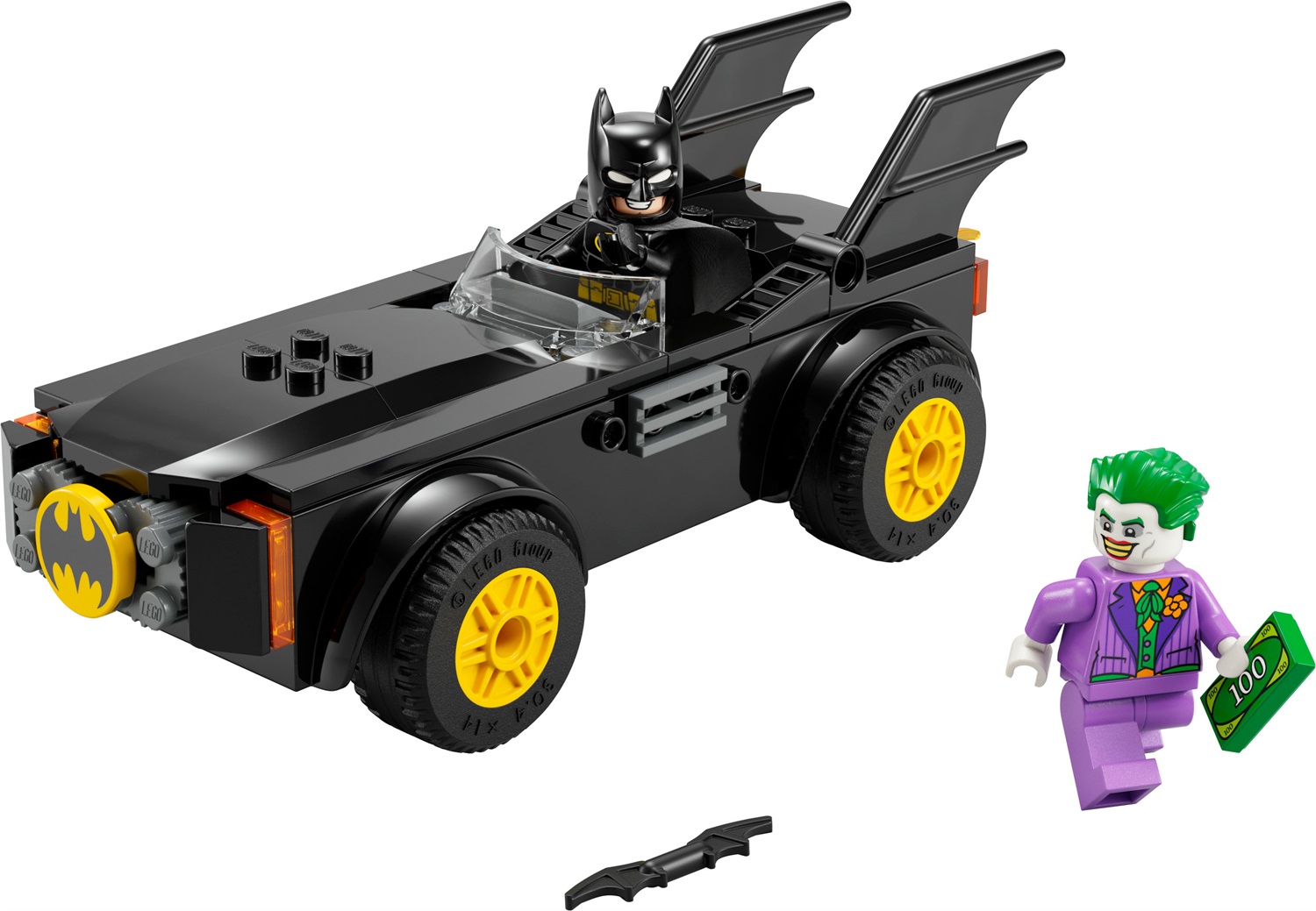 LEGO DC Inseguimento sulla Batmobile: Batman vs. The Joker - Set di Costruzione con 2 Minifigure per Bambini dai 4 Anni in Su