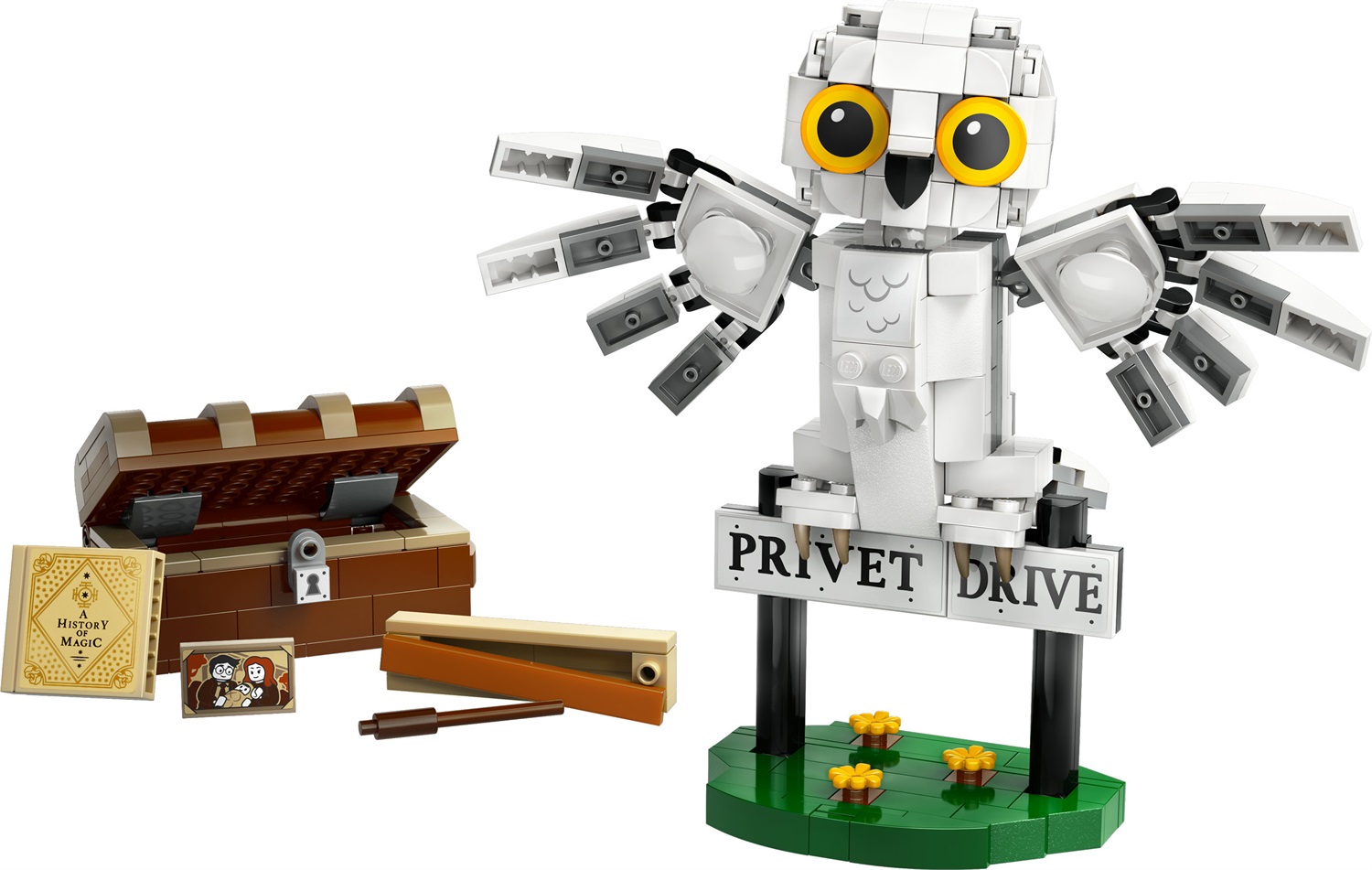 LEGO Harry Potter 76425 Edvige al Numero 4 di Privet Drive - Modellino da Costruire della Civetta delle Nevi per Bambini 7