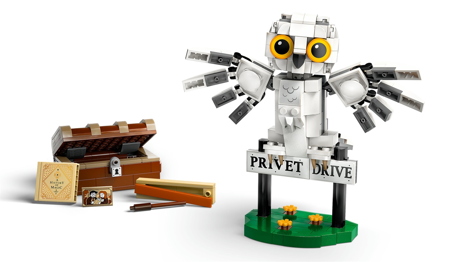 LEGO Harry Potter 76425 Edvige al Numero 4 di Privet Drive - Modellino da Costruire della Civetta delle Nevi per Bambini 7
