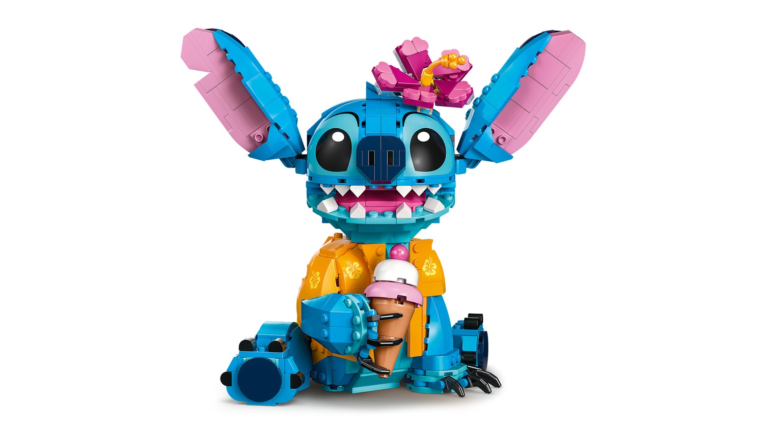 LEGO Disney Stitch - Set di Costruzioni 43249 con Personaggio, Camicia e Cono Gelato, Gioco Creativo per Bambini da 9 Anni in su