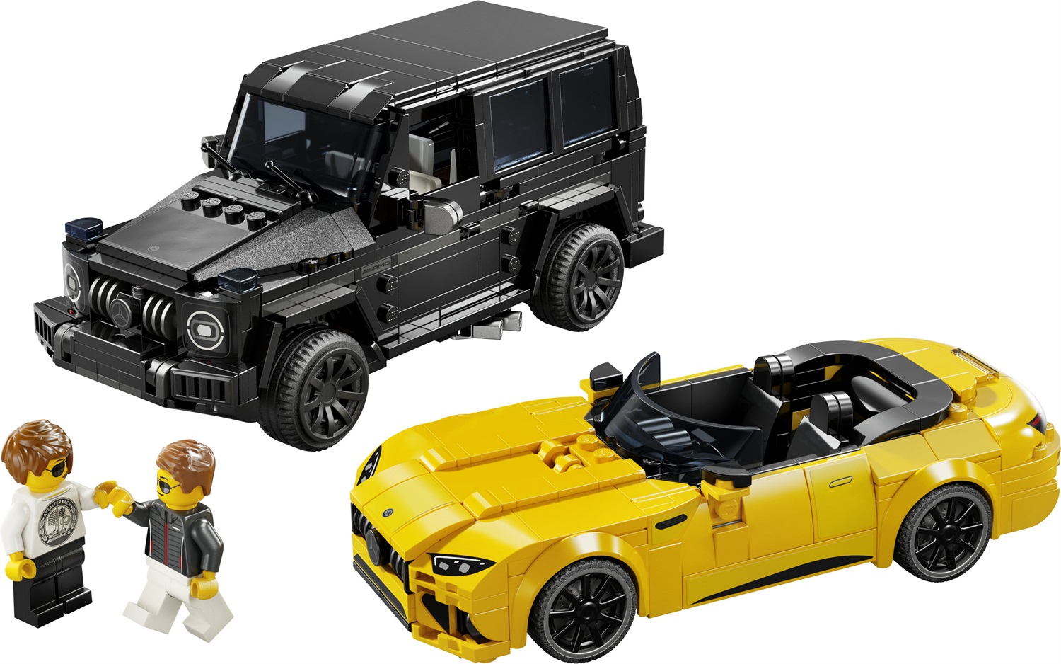 LEGO Speed Champions - Set Costruibile Mercedes-AMG G 63 e SL 63 con Minifigure, 76924