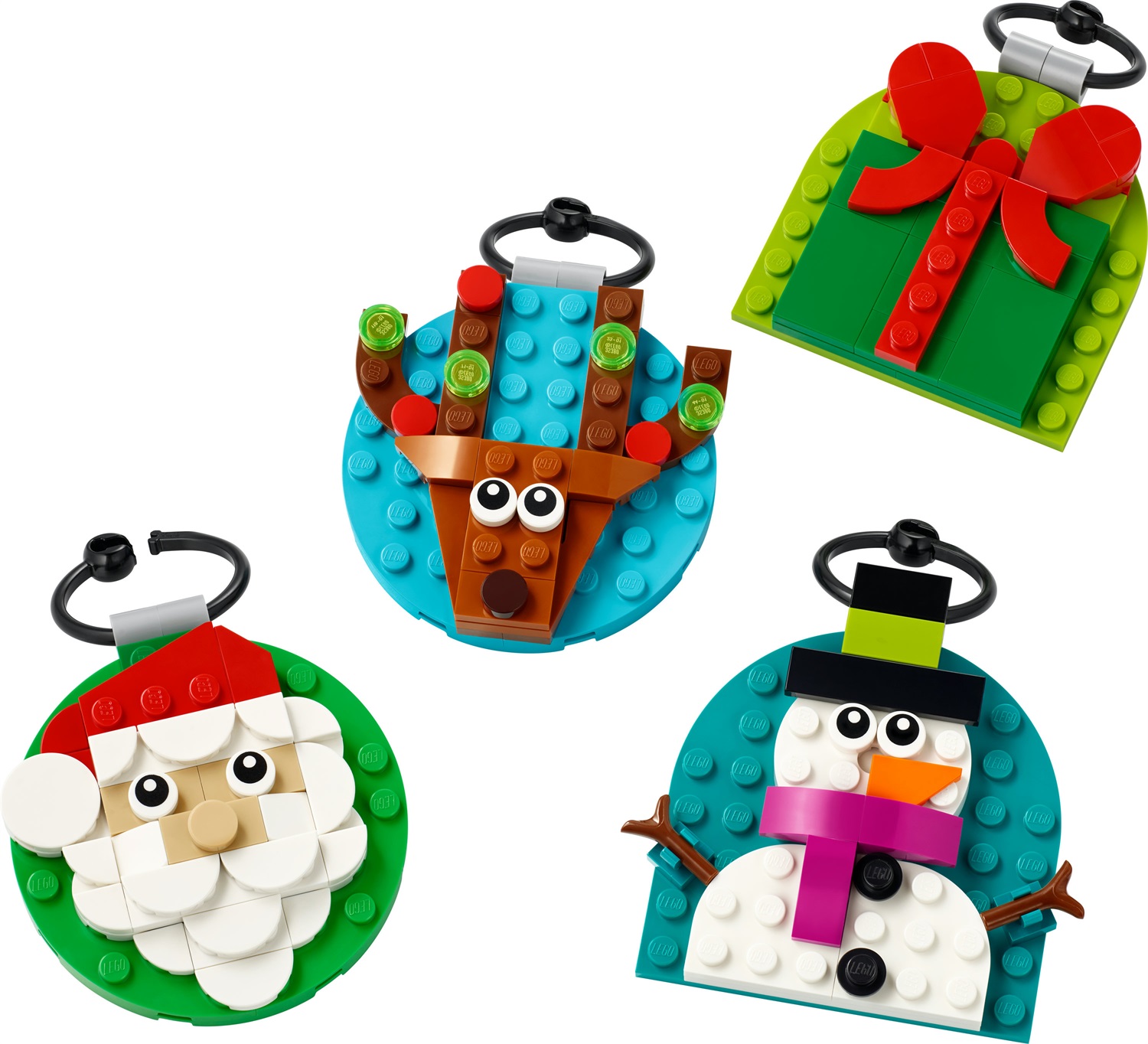 LEGO Selezione di Decorazioni Natalizie 40744 - Set di Costruzioni con 4 Addobbi da Appendere tra cui Babbo Natale, Pupazzo di Neve e Renna - Gioco Creativo per Bambini 6