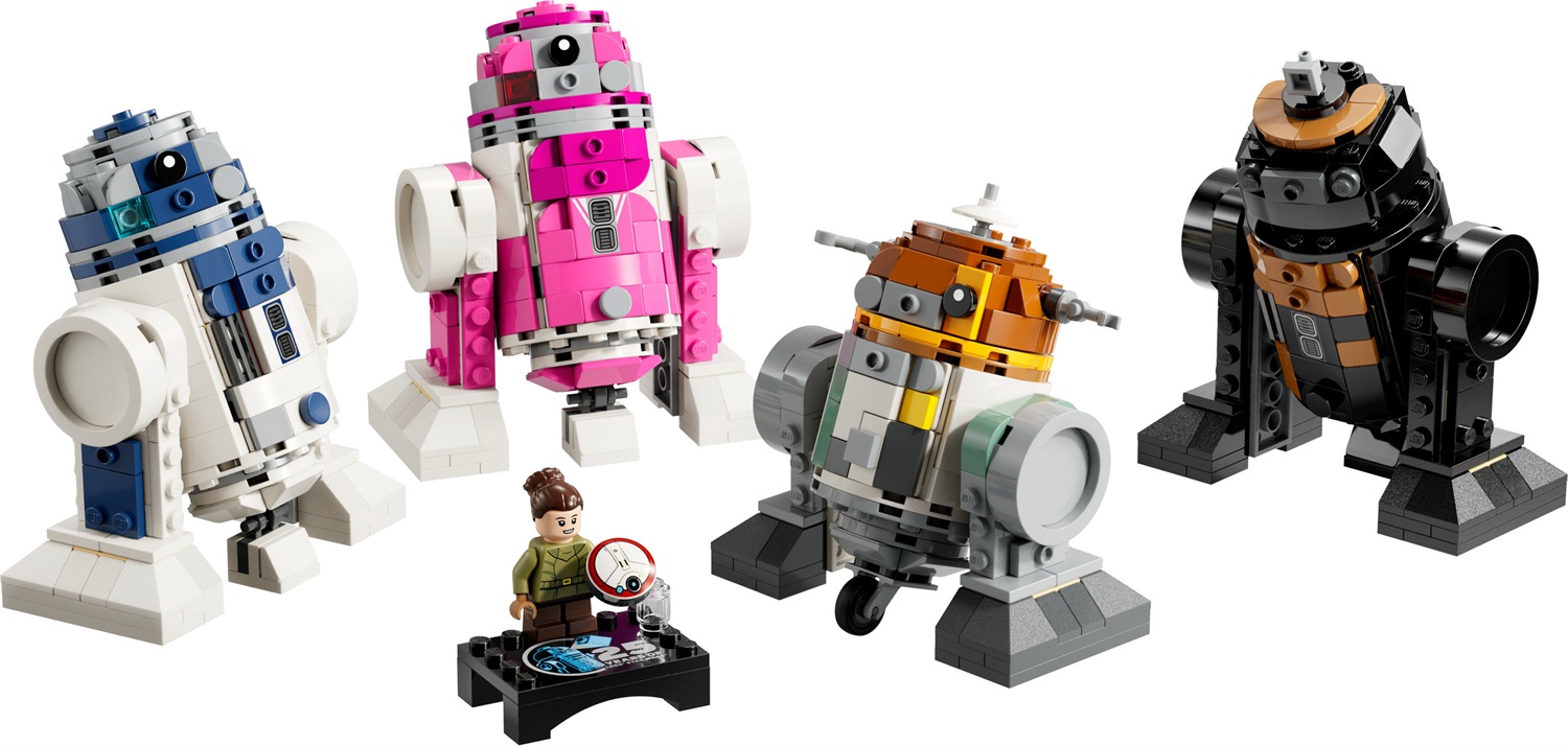 LEGO Star Wars Gioco Creativo - Costruisci un Droide 75392 con R2-D2, Chopper, QT-KT e R5-J2