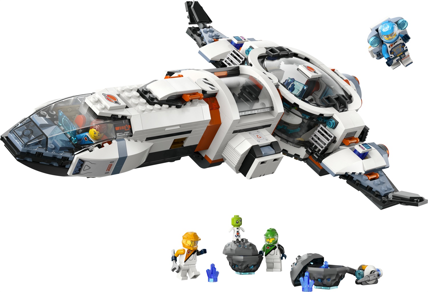 LEGO® City Astronave Galattica Modulare (60446) - Set di Costruzioni da 717 Pezzi per Avventure Spaziali dai 7 Anni