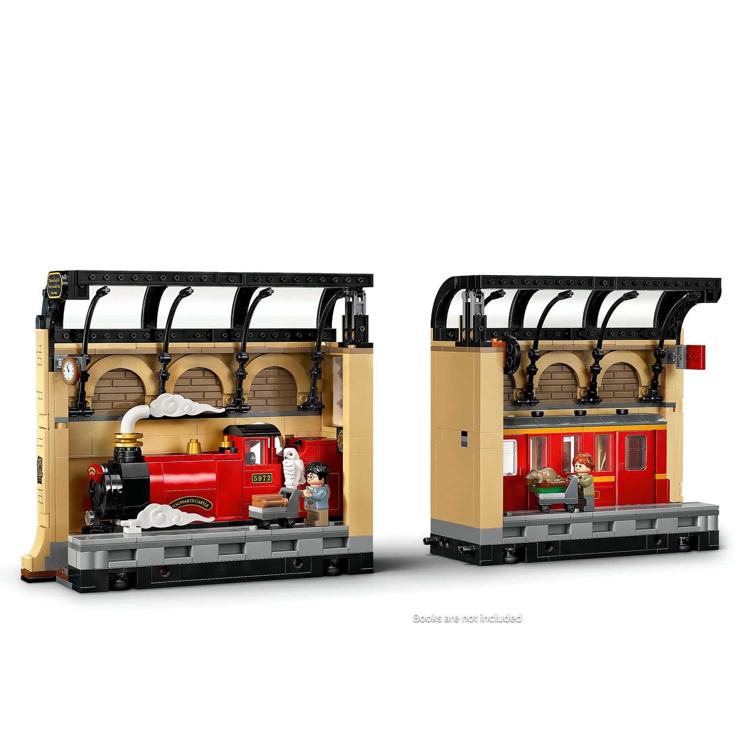 LEGO Harry Potter Book Nook: Espresso per Hogwarts - Set Costruibile con Treno Giocattolo e 2 Minifigure (Ron Weasley, Edvige e Crosta) - 76450, per Bambini e Bambine da 10 Anni