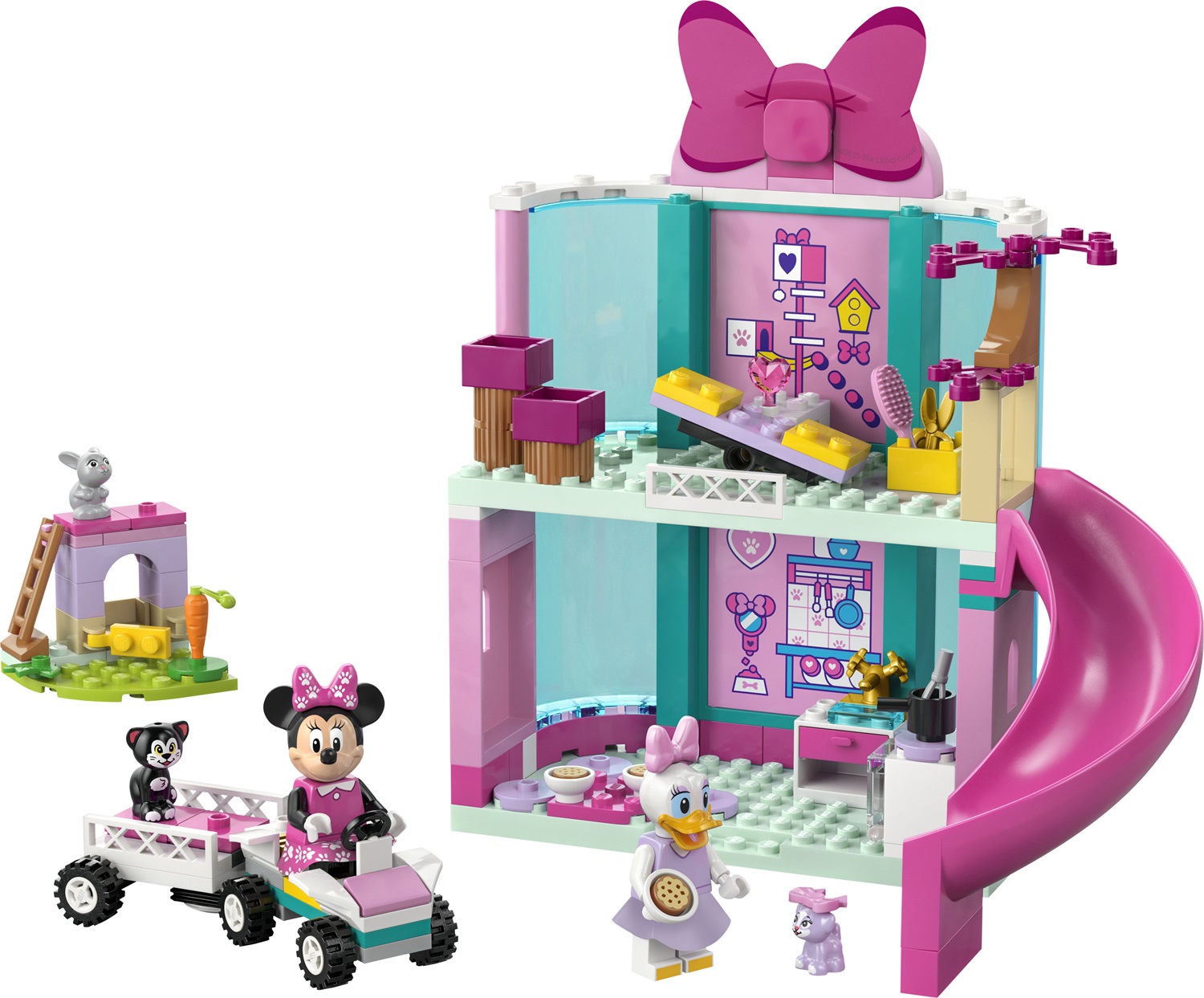 LEGO Disney L'Hotel degli Animali di Minni 43274 - Set di Costruzioni con Minnie Mouse, Paperina e 3 Cuccioli, per Bambini dai 4 Anni