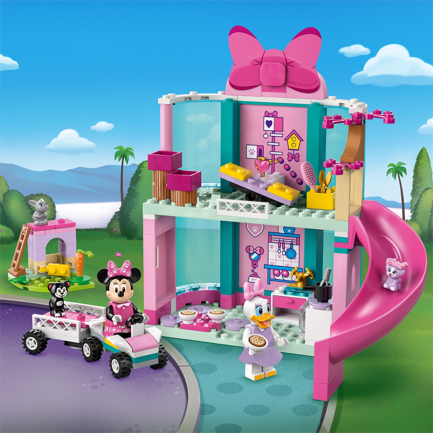 LEGO Disney L'Hotel degli Animali di Minni 43274 - Set di Costruzioni con Minnie Mouse, Paperina e 3 Cuccioli, per Bambini dai 4 Anni