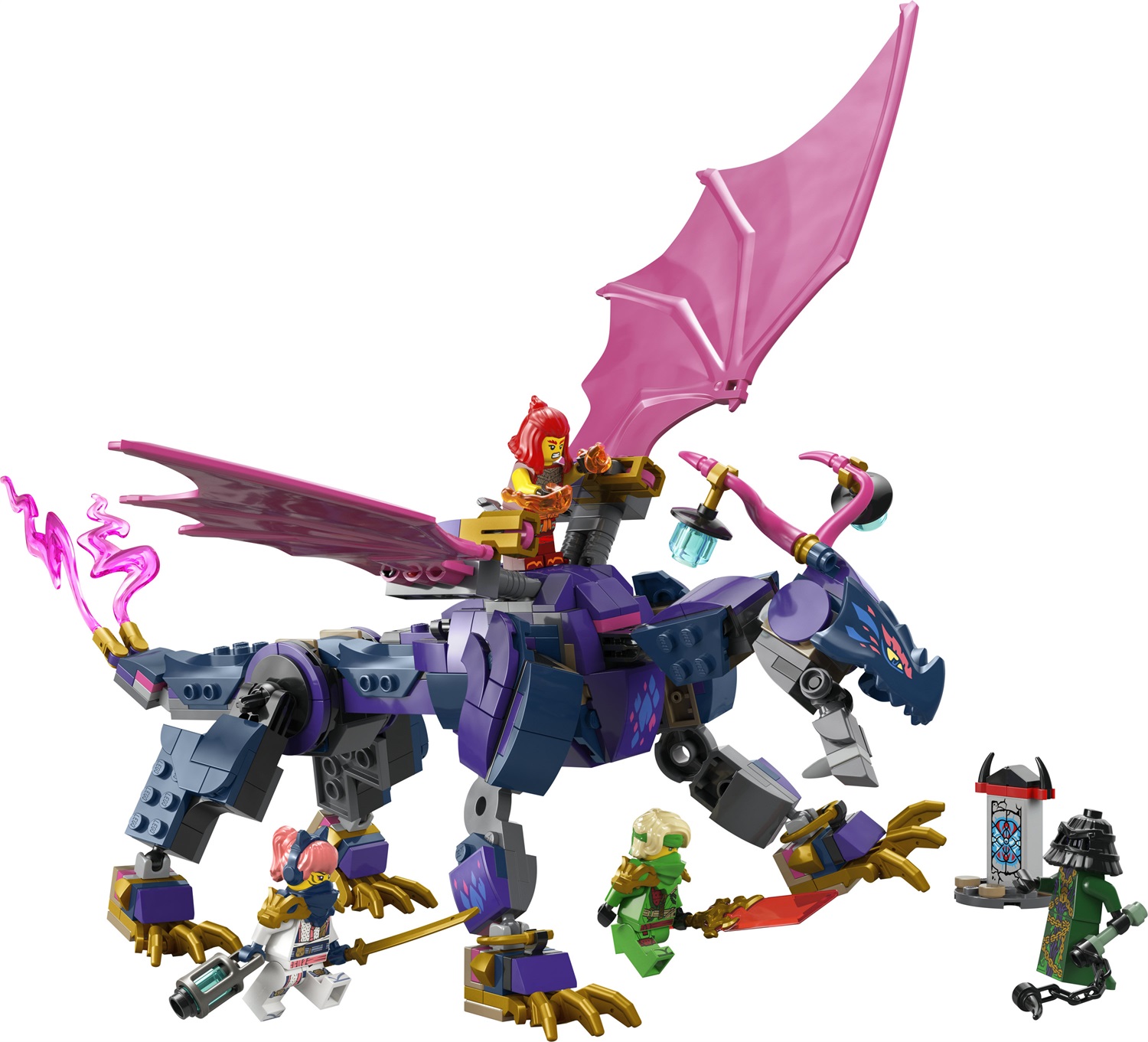 LEGO Ninjago Rontu, il Drago Maestro 71842 - Drago Snodabile con 3 Minifigure e Accessori per Bambini da 7 Anni