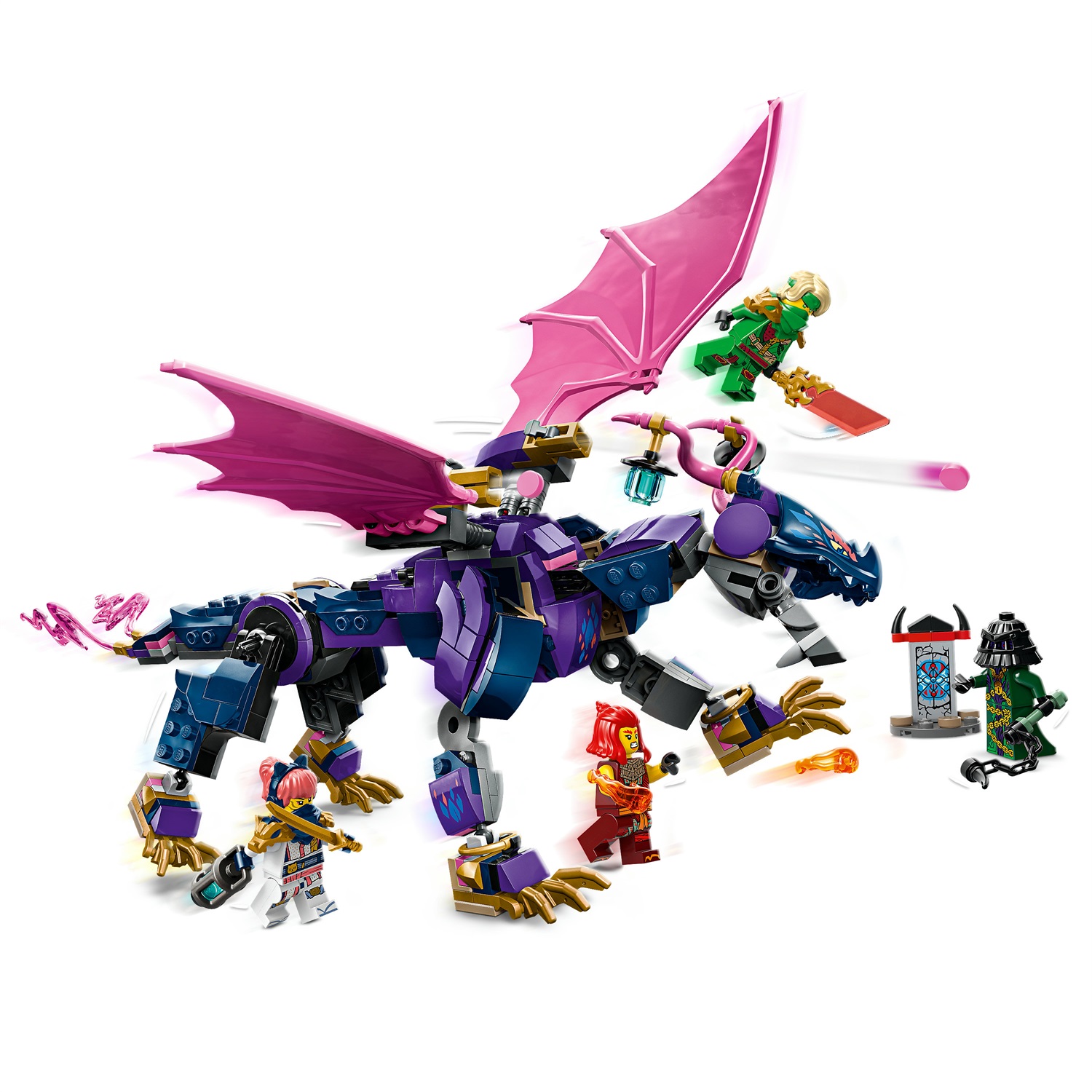 LEGO Ninjago Rontu, il Drago Maestro 71842 - Drago Snodabile con 3 Minifigure e Accessori per Bambini da 7 Anni