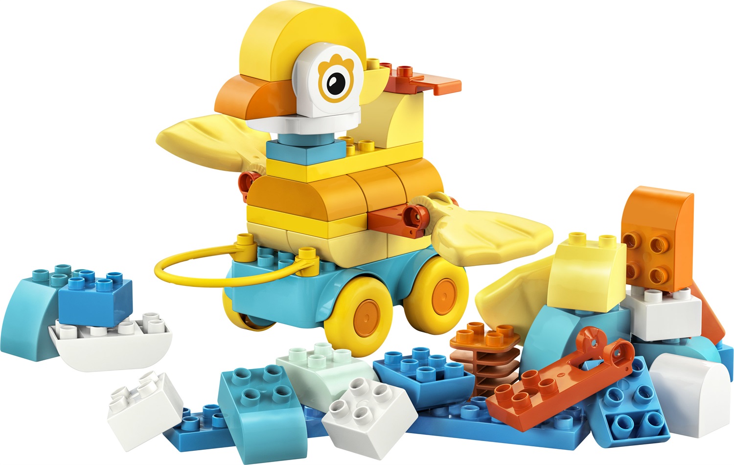 LEGO DUPLO Animali su Ruote 3 in 1 (10448) - Gioco Educativo per Bambini dai 2 Anni, Costruisci un'Anatra, un Pesce o un Cane con 58 Pezzi
