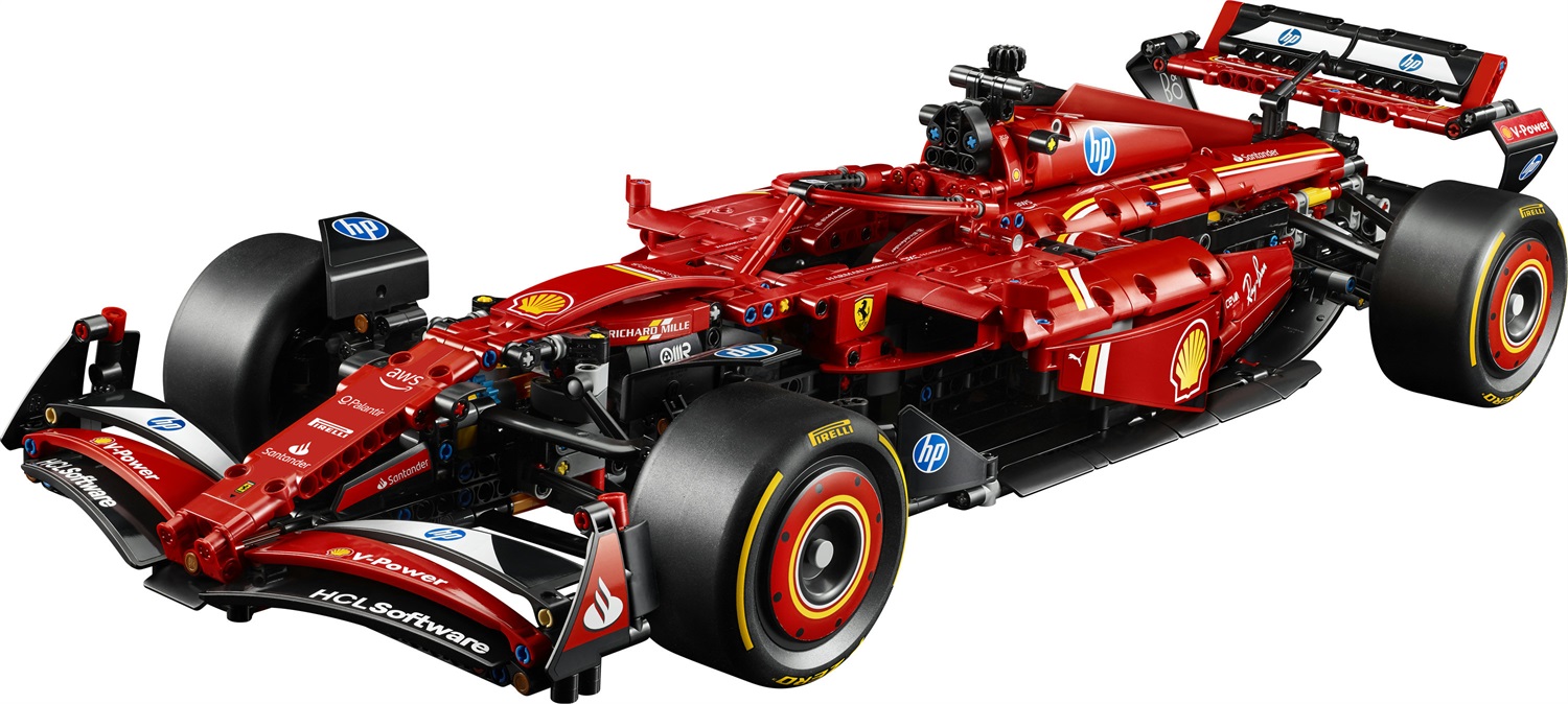LEGO Technic Monoposto F1 Ferrari SF-24 - Modello di Auto Formula 1 da Collezione in Scala 1:8 con Motore V6, Cambio, Sterzo e DRS, Idea Regalo per Adulti, Uomo e Donna Fan Sport Motoristici 42207