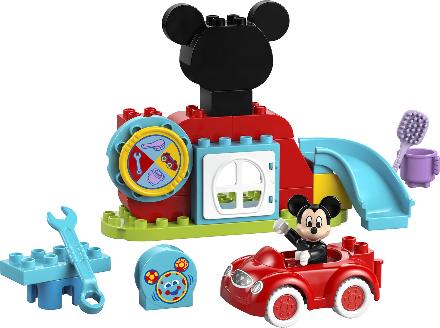 LEGO DUPLO | La Casa e l'Auto di Topolino 10454 - Giocattolo da Costruire con Personaggi e Accessori per Bambini da 2 Anni
