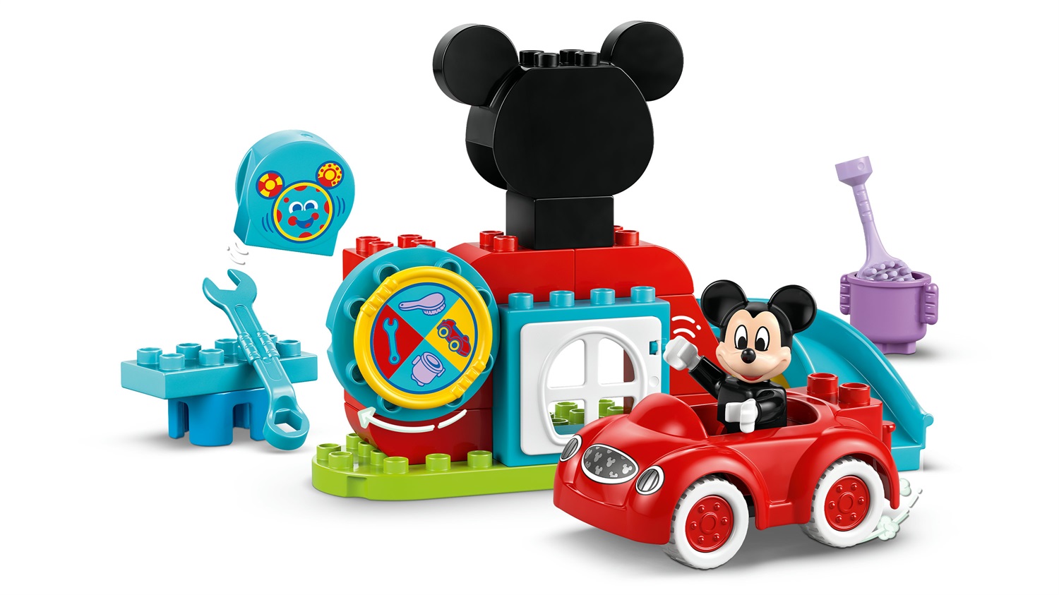 LEGO DUPLO | La Casa e l'Auto di Topolino 10454 - Giocattolo da Costruire con Personaggi e Accessori per Bambini da 2 Anni