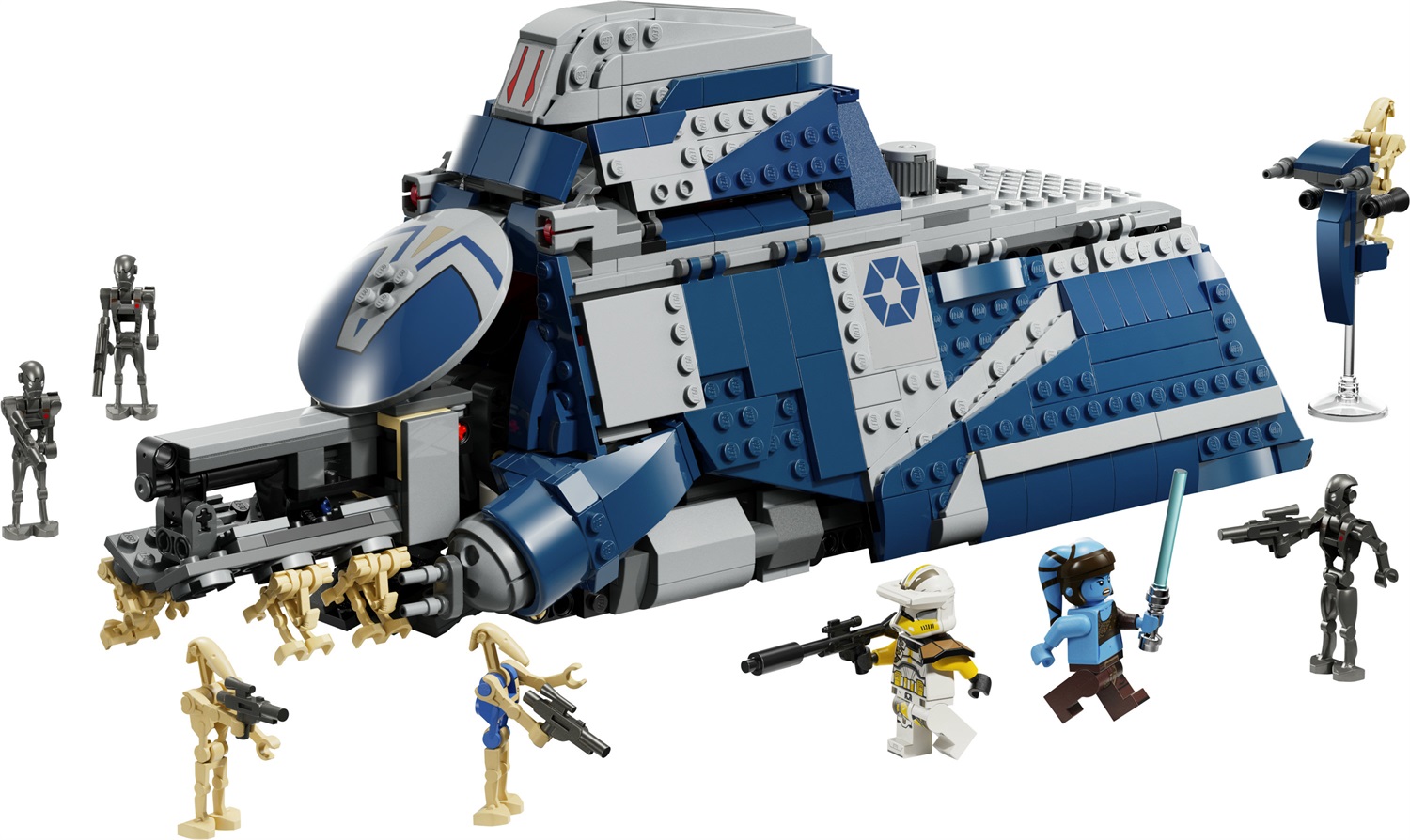LEGO Star Wars MTT™ Separatista Battaglia di Felucia - Set da Costruzione 75435 con 976 Pezzi, 2 Minifigure e 10 Figure di Droidi per Bambini 9