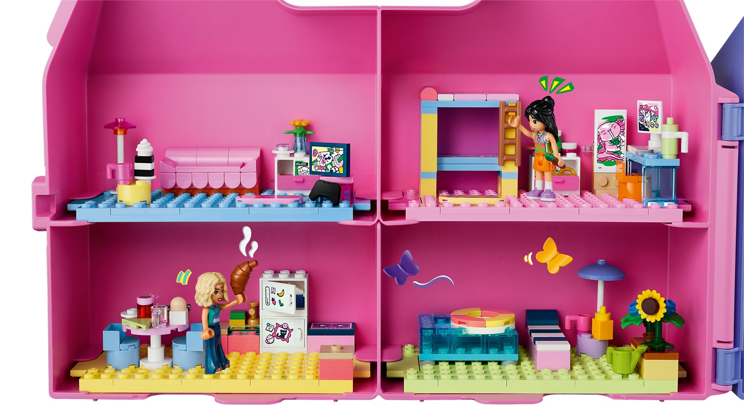 LEGO Valigetta Creativa Casa delle Bambole - Set di Costruzione con 8 Stanze e Mobili Personalizzabili per Bambini dai 6 Anni