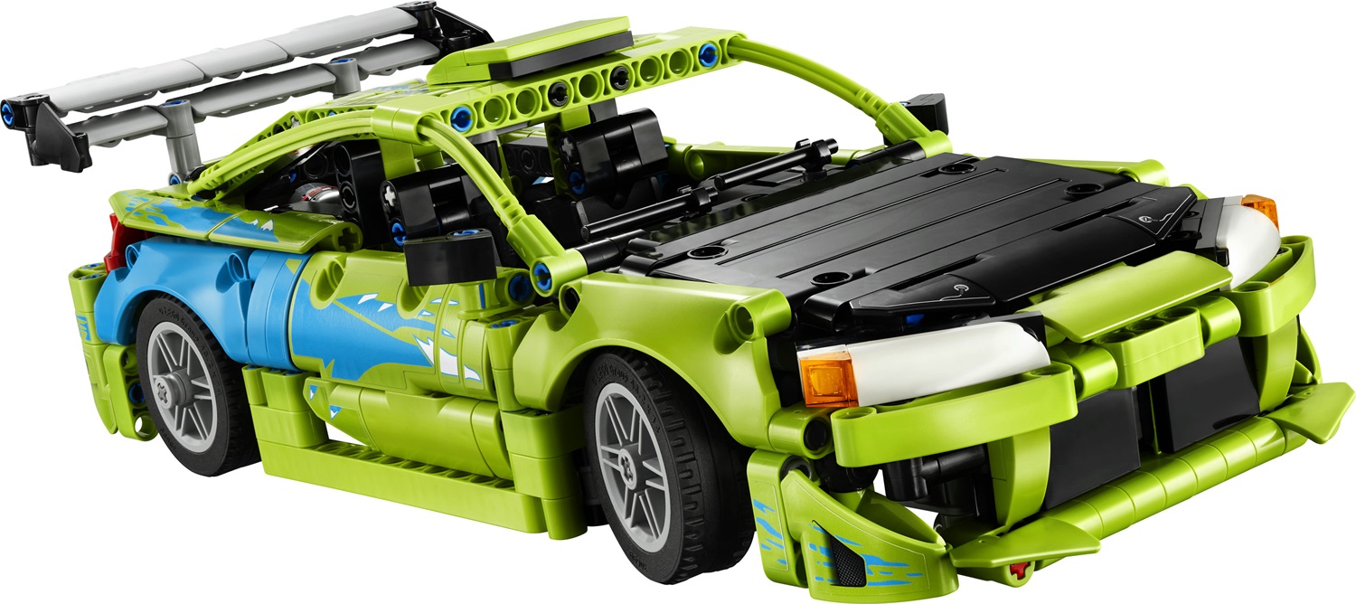 LEGO Mitsubishi Eclipse Fast and Furious - Kit Modellismo STEM con Sterzo e 2 Bombole di NOS per Ragazzi e Fan Adulti