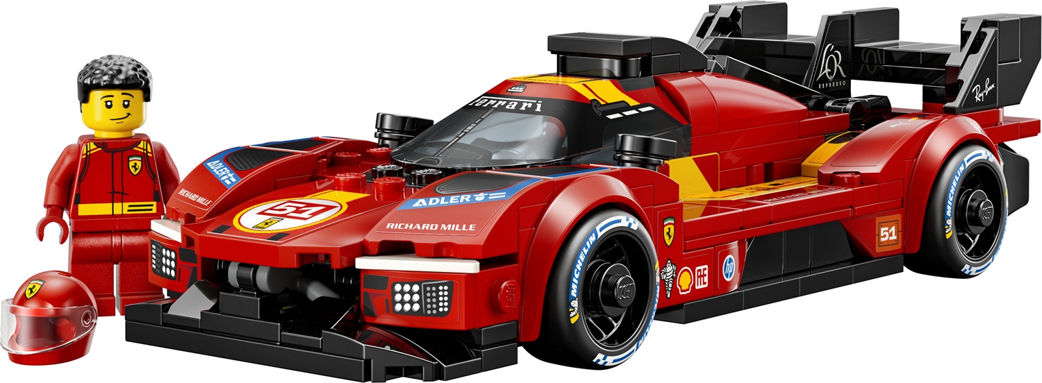 LEGO Ferrari 499P - Modello da Costruire Speed Champions con Minifigure da Collezione per Bambini dai 9 Anni