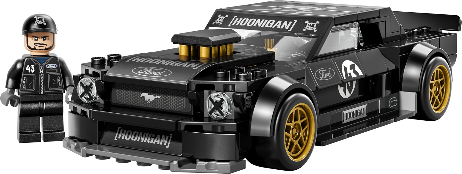 LEGO Speed Champions 77262 Ford Mustang ‘65 Hoonicorn V1 di Ken Block, Macchina Giocattolo con Minifigure, Regalo Bambini 9+