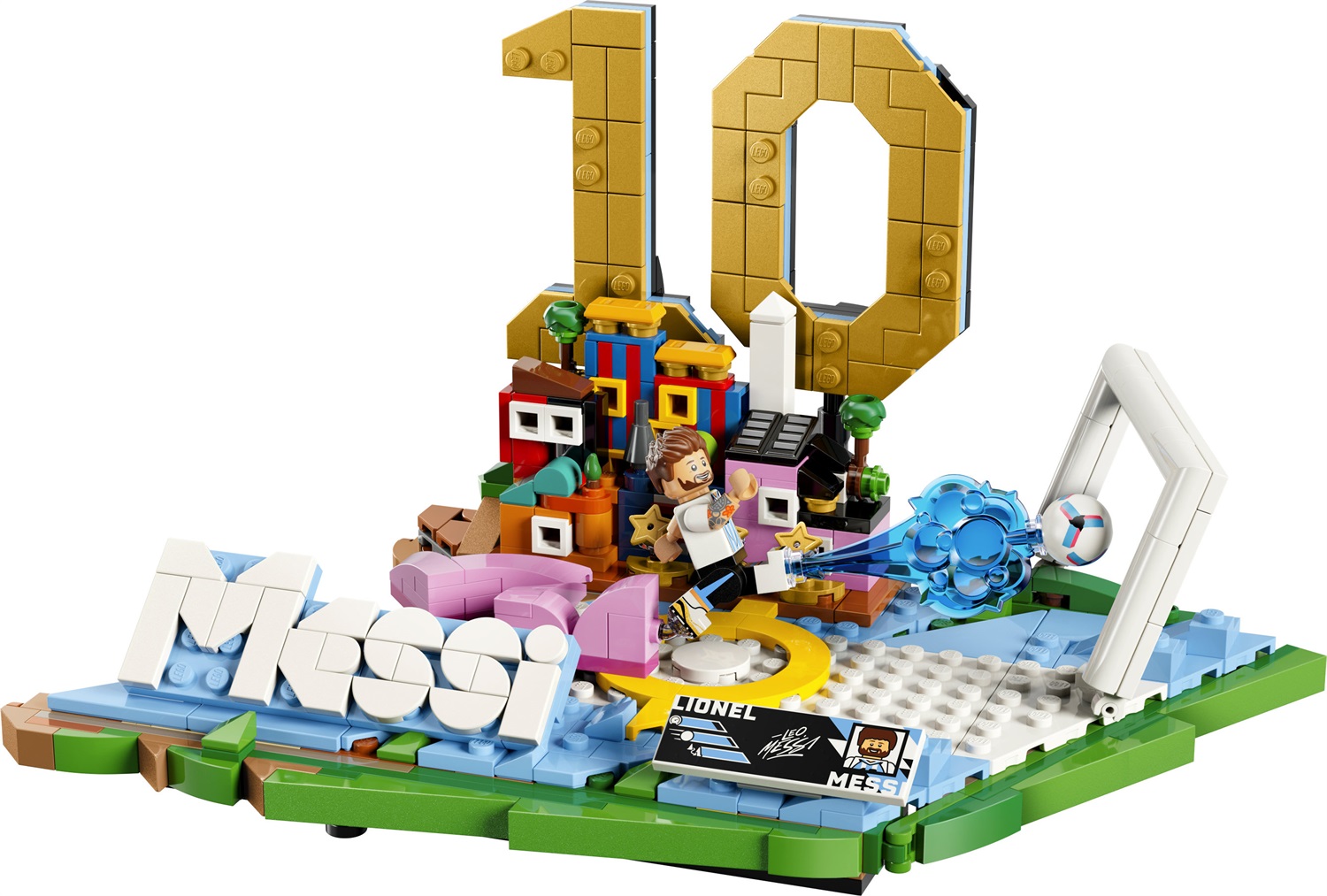 LEGO Lionel Messi - Modello 3D da Esposizione con Minifigure da Collezione per Bambini dai 10 Anni
