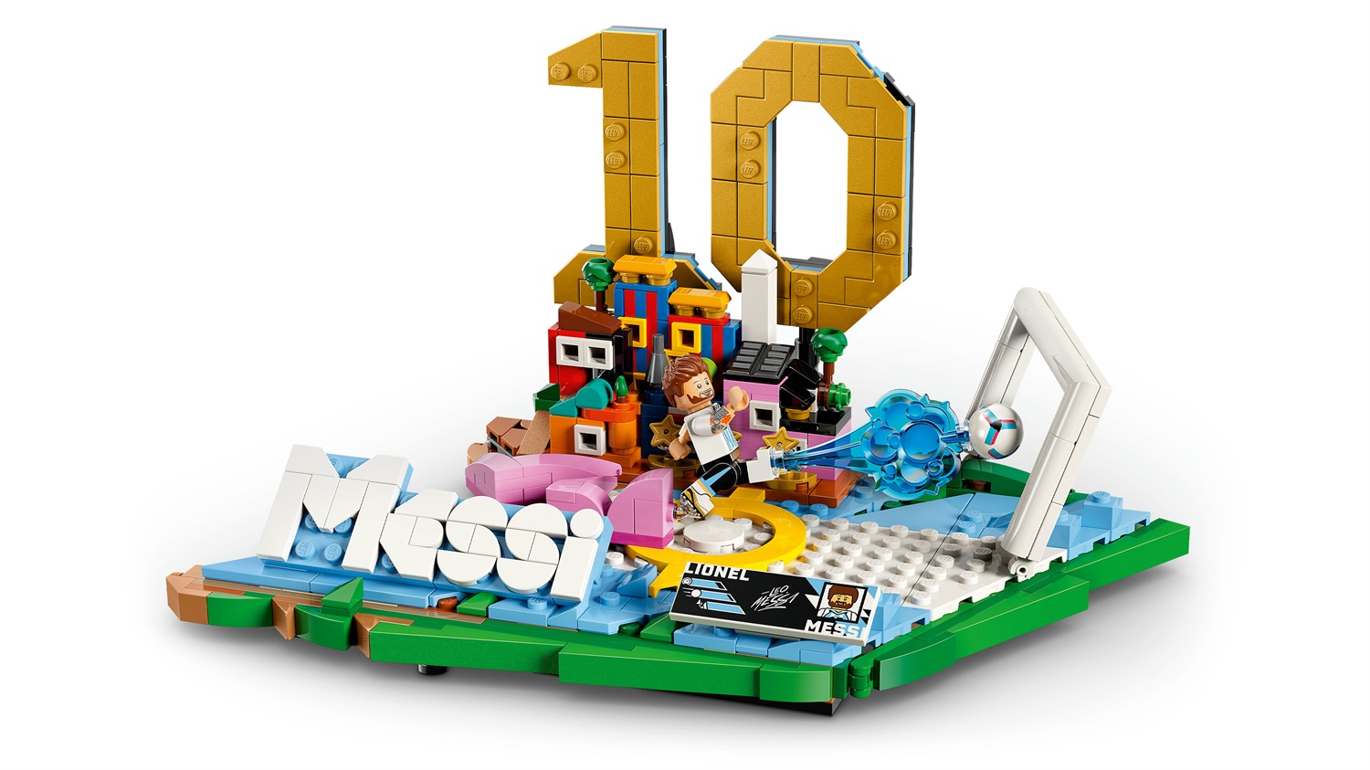 LEGO Lionel Messi - Modello 3D da Esposizione con Minifigure da Collezione per Bambini dai 10 Anni