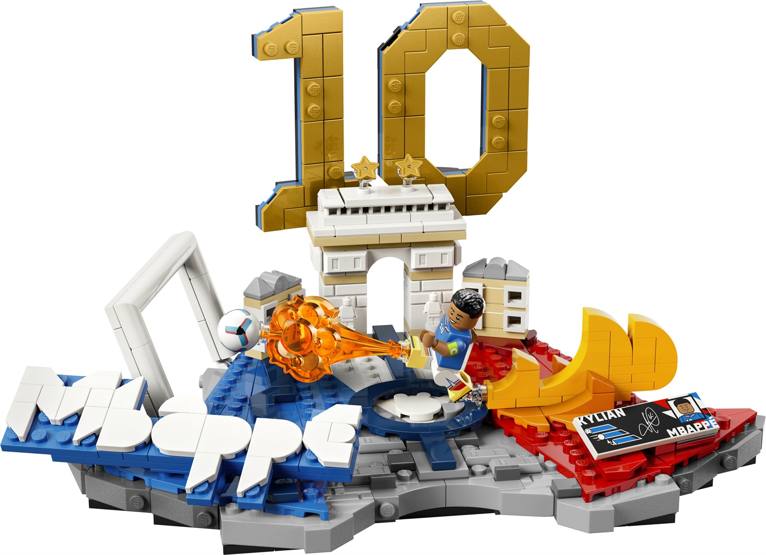 LEGO Kylian Mbappé - Set Costruibile con Minifigure da Collezione e Modello 3D per Bambini dai 10 Anni
