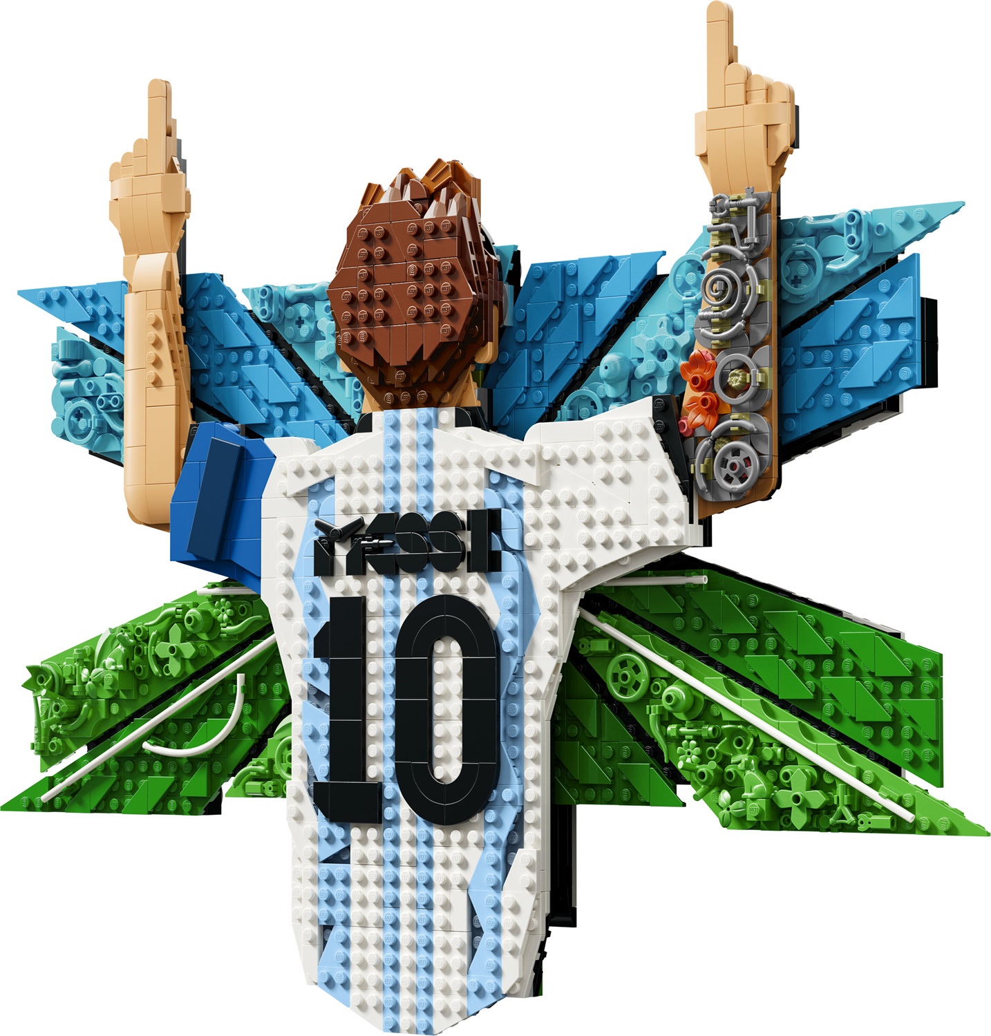 LEGO Lionel Messi - Celebrazione: Set Wall Art 3D Fai da Te per Bambini e Bambine dai 14 Anni