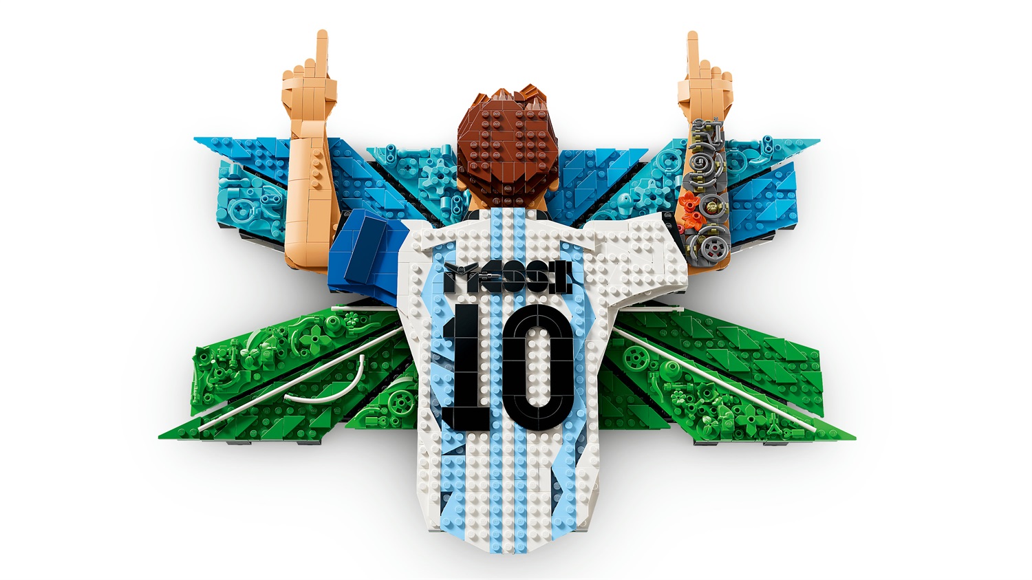 LEGO Lionel Messi - Celebrazione: Set Wall Art 3D Fai da Te per Bambini e Bambine dai 14 Anni